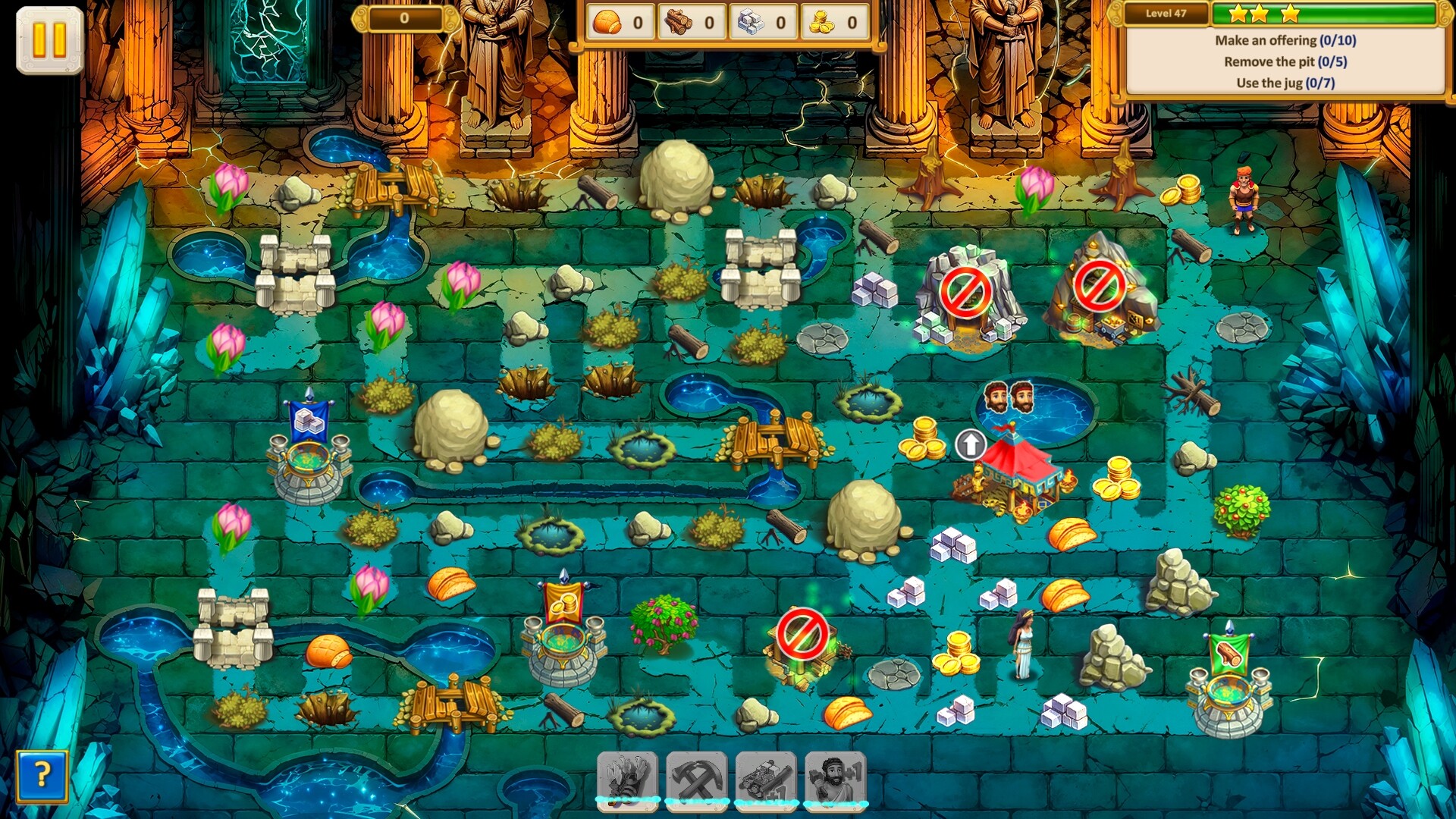 充滿魔法色彩的關卡互動