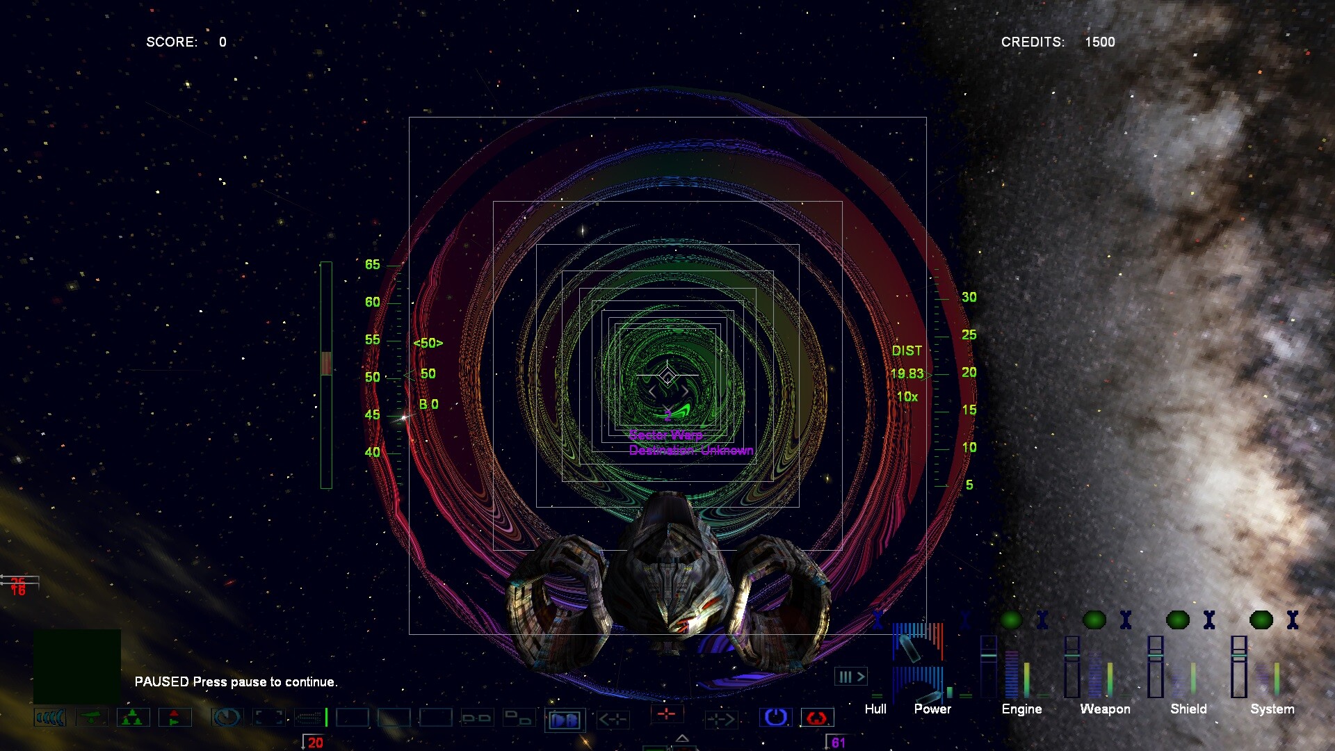 艦隊管理介面,顯示多艘飛船的狀態與編組情況。