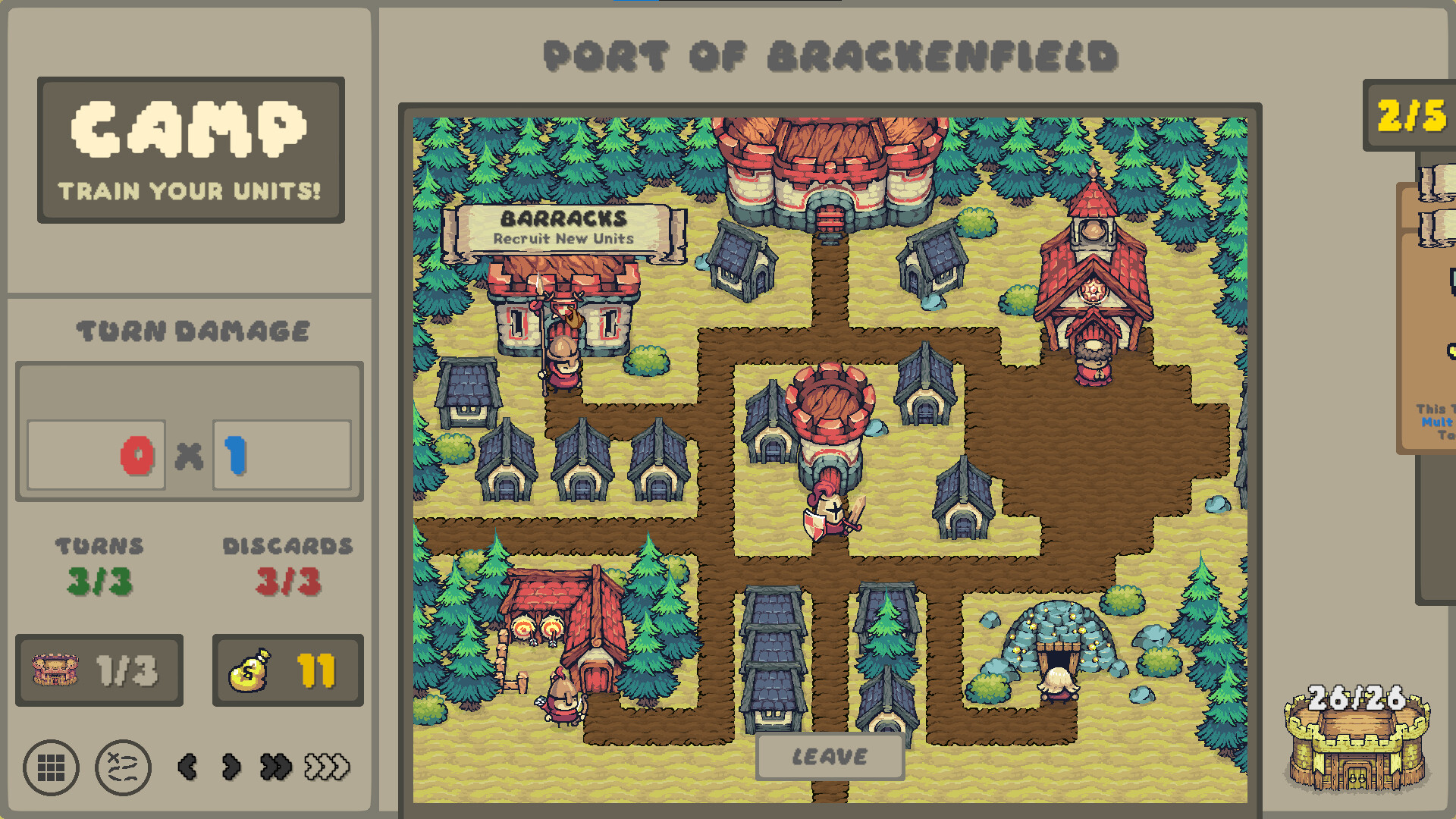 Gridfall 戰鬥結算與獎勵選擇畫面