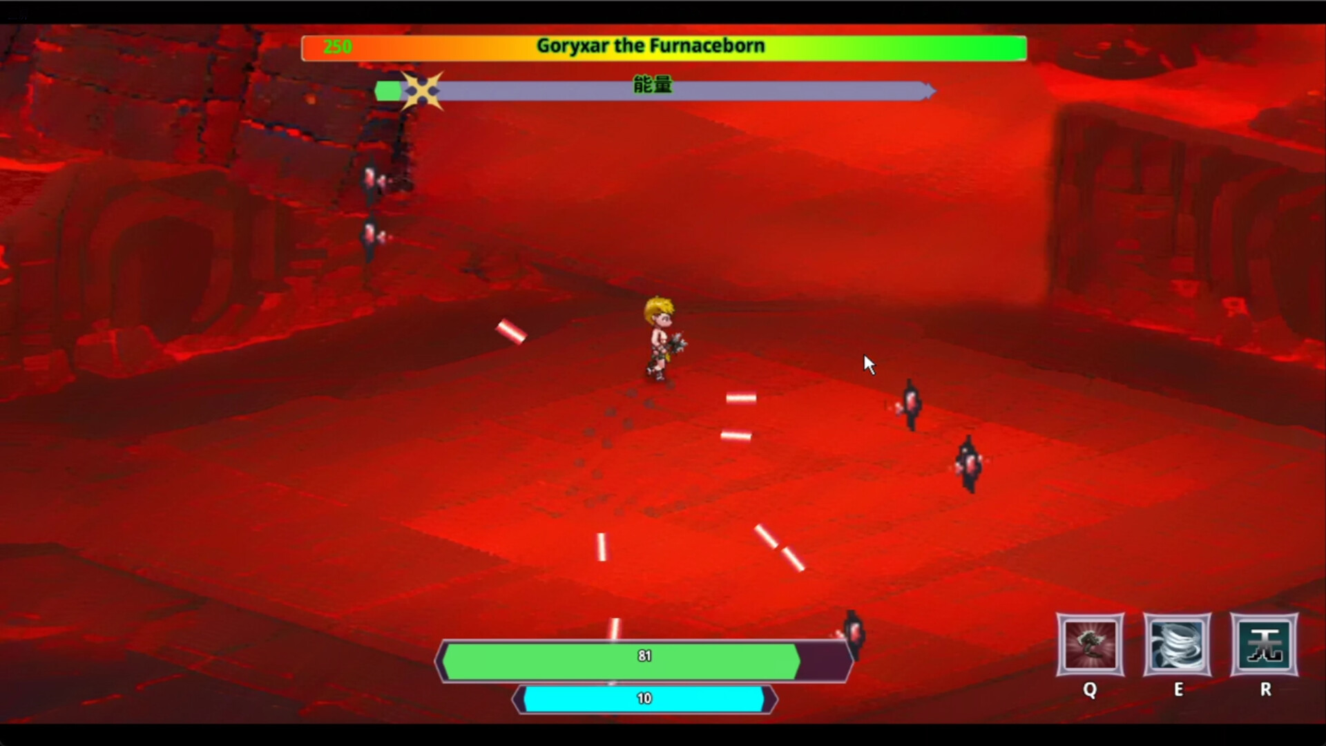 遊戲中的一個場景，展示了獨特的建築風格和氛圍。