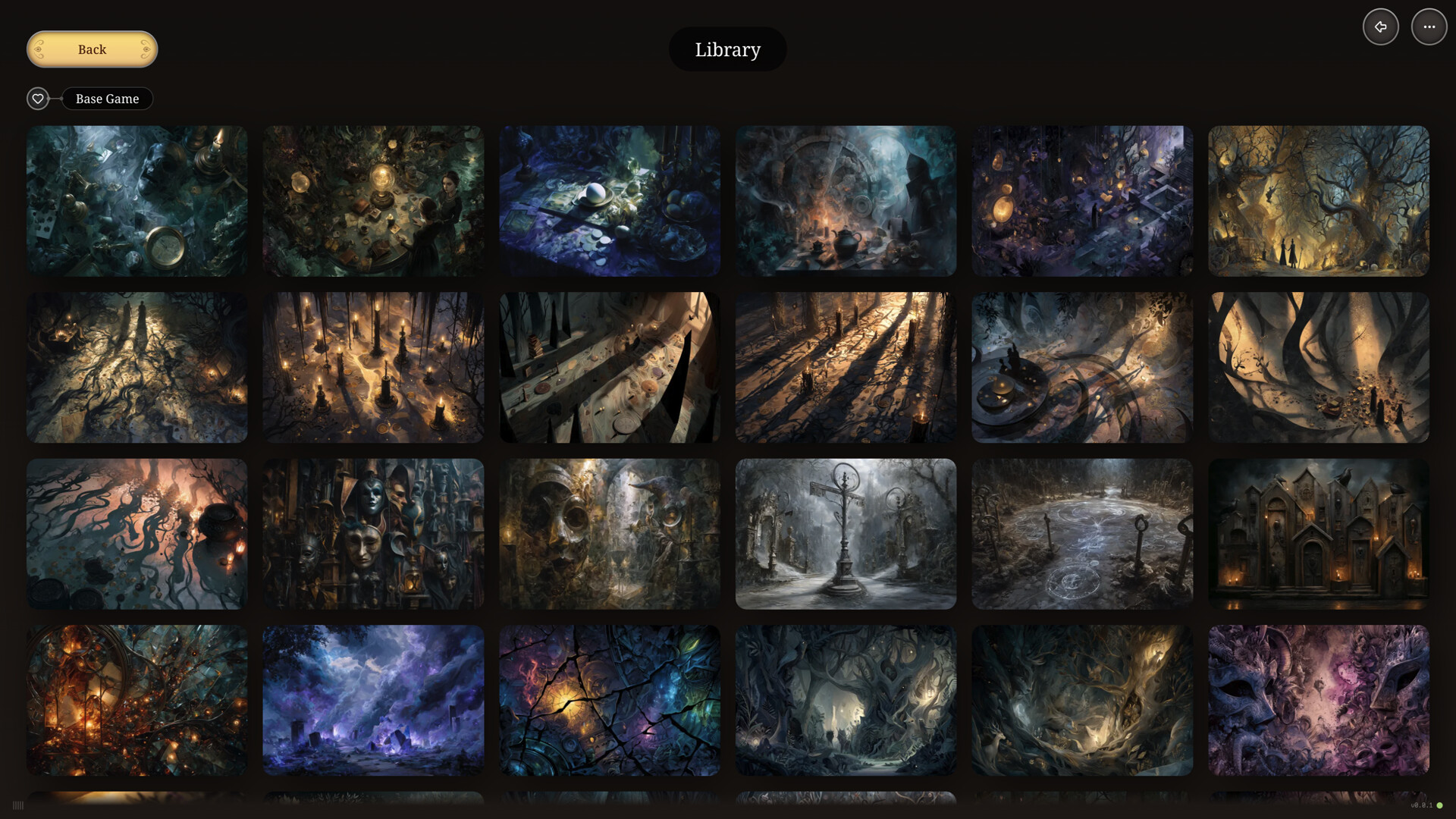 遊戲的主介面或大廳