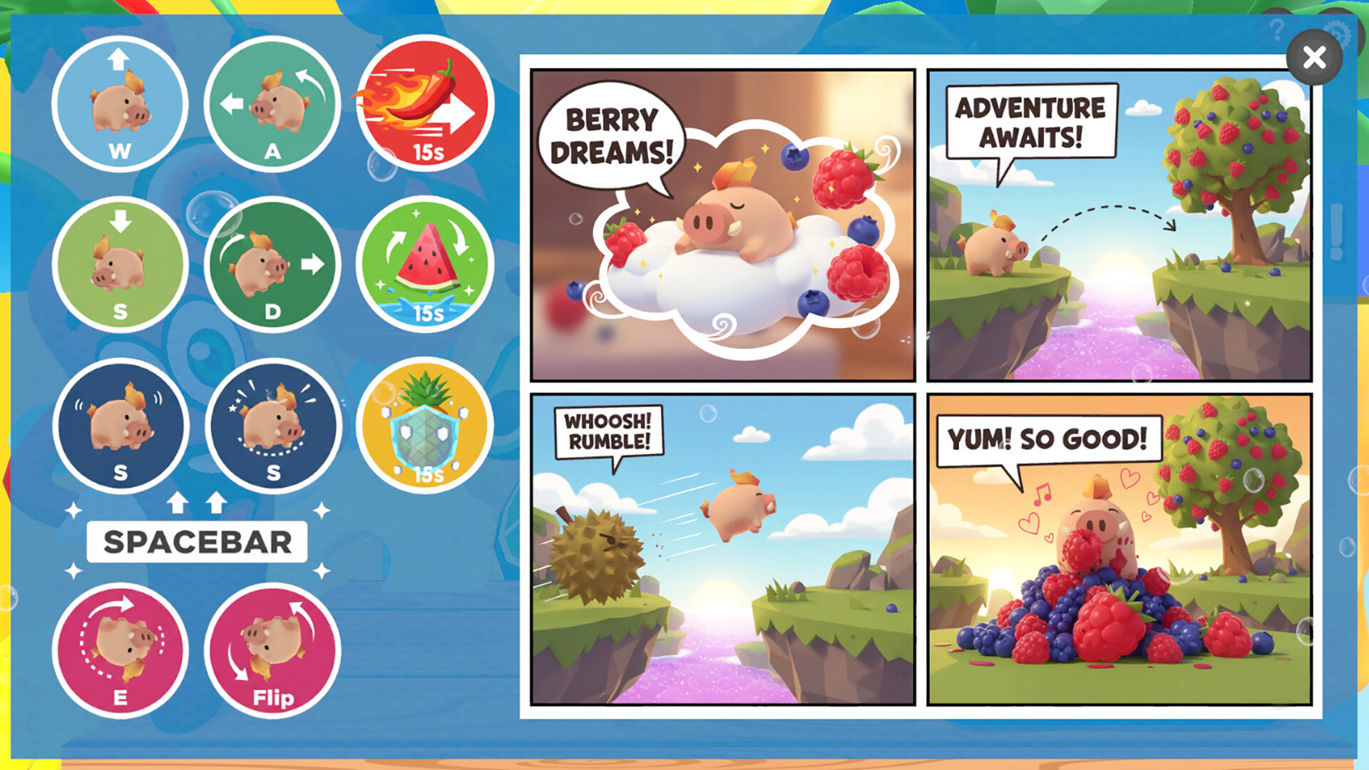 第一人稱或近距離視角下，小豬正在穿越危險的獨木橋