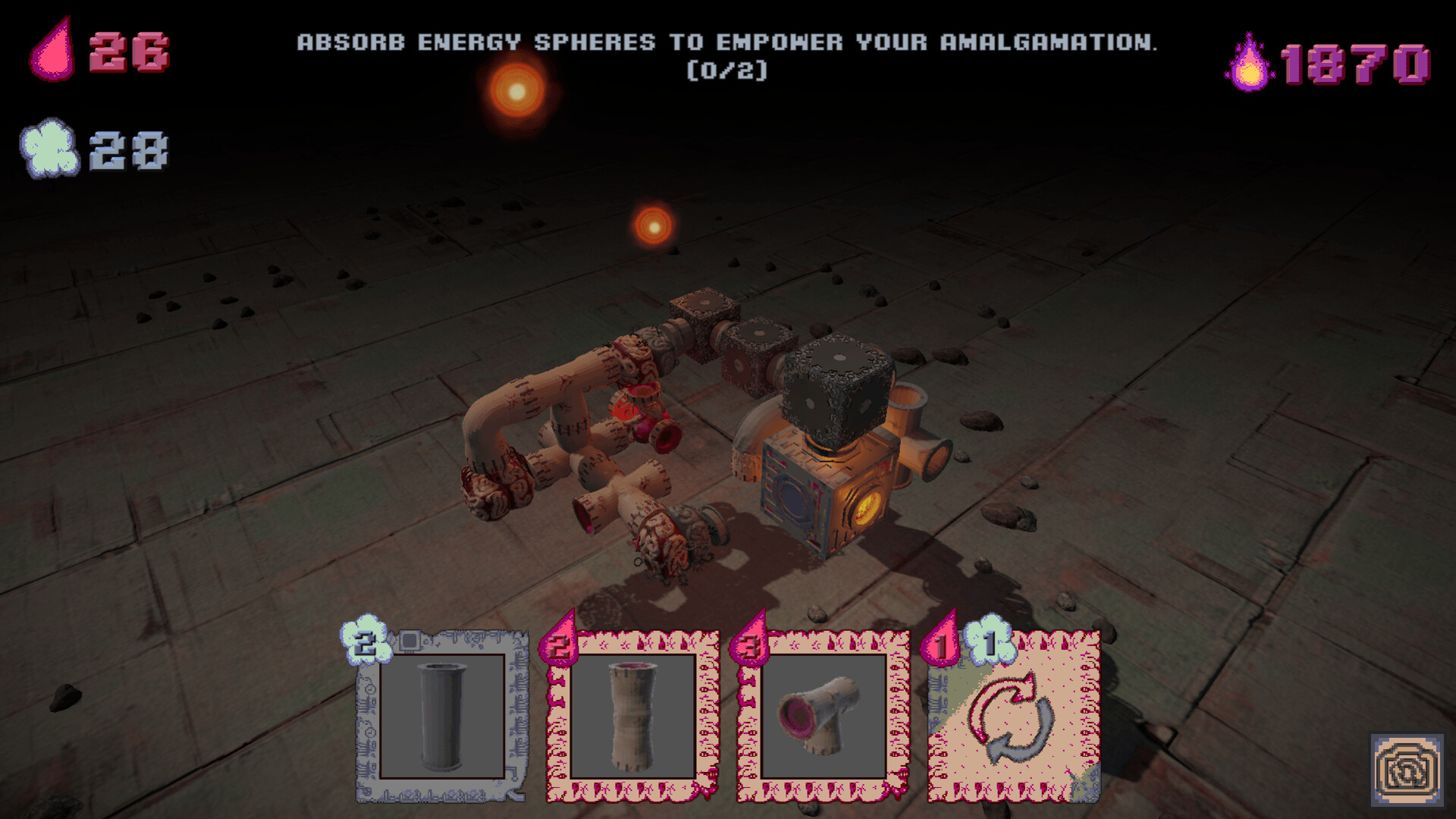 Modularity 遊戲實機畫面展示資源管道連接