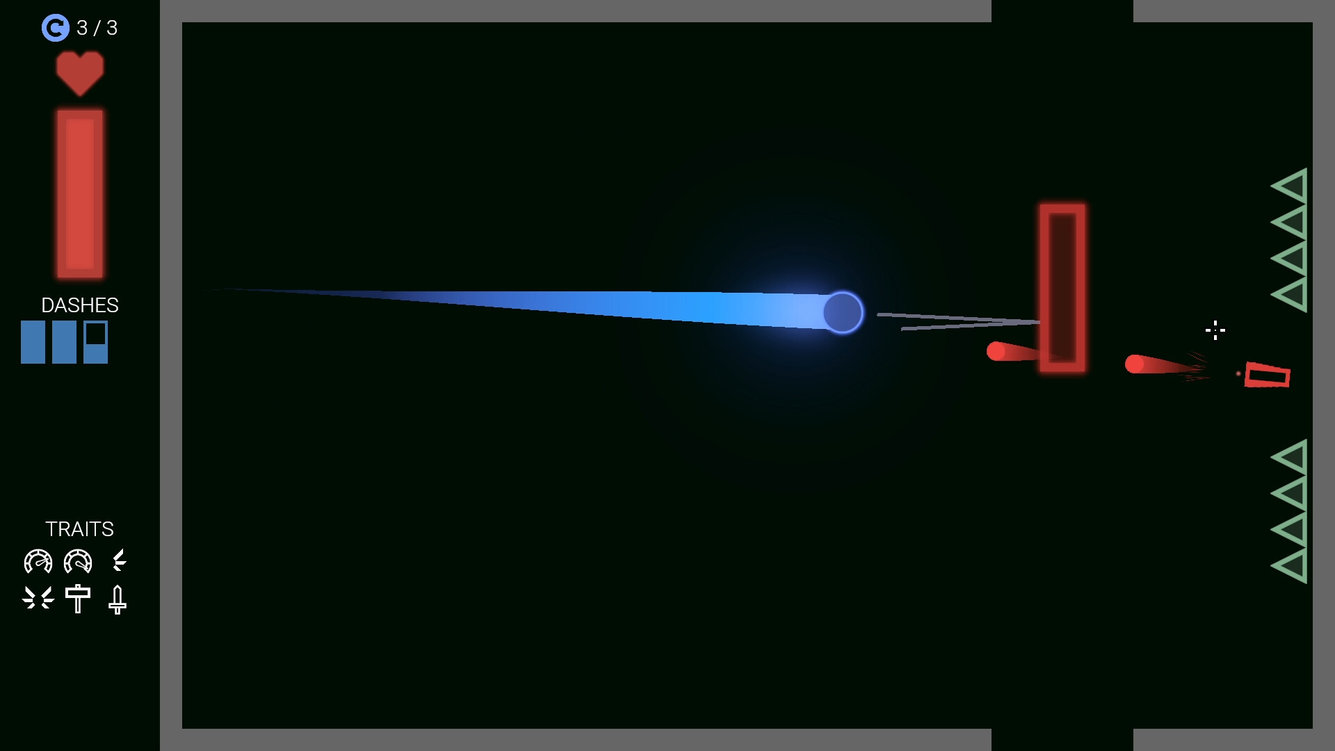 遊戲實機畫面：對抗不同的敵人配置