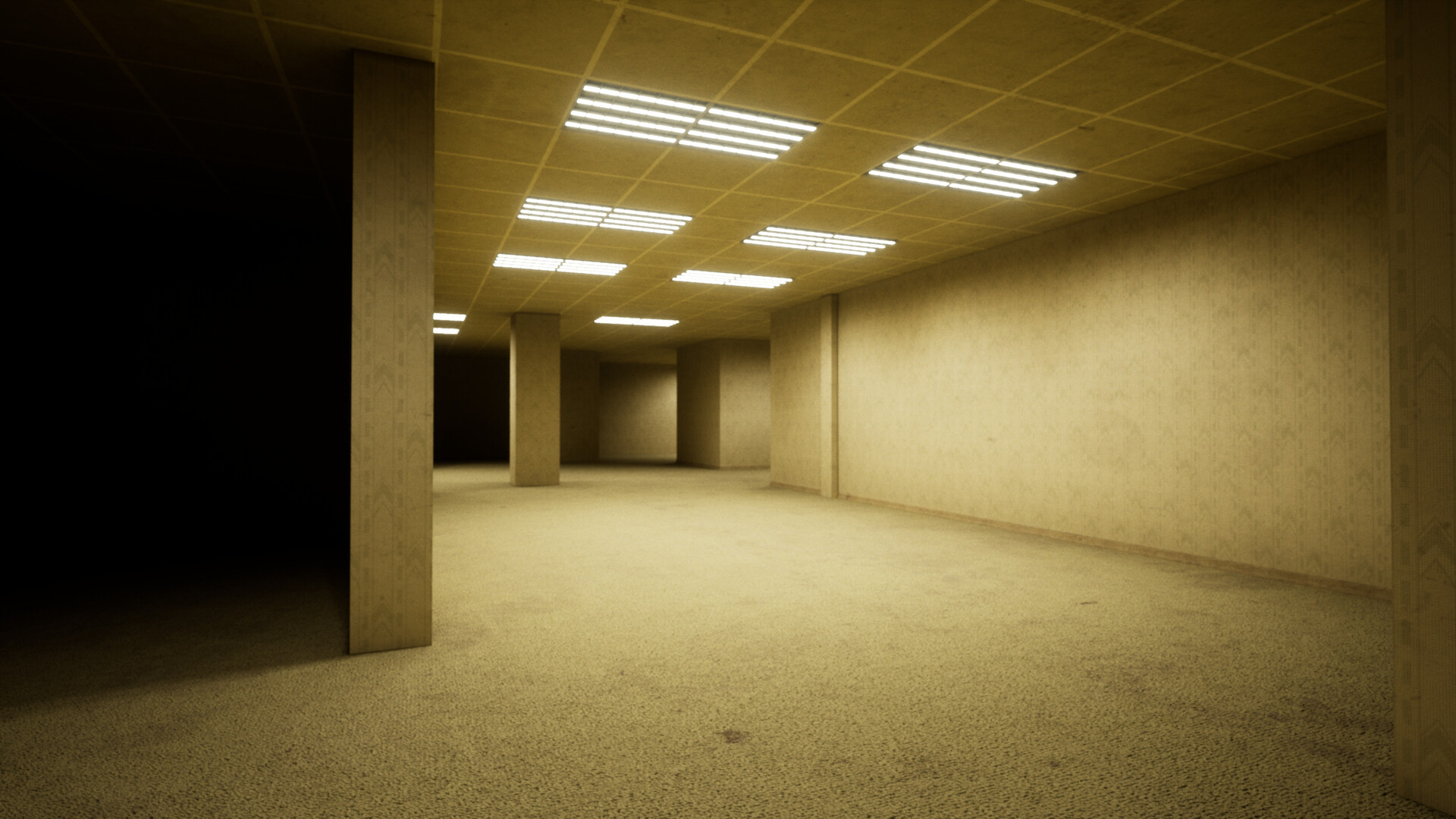 黑暗中的手電筒探索畫面