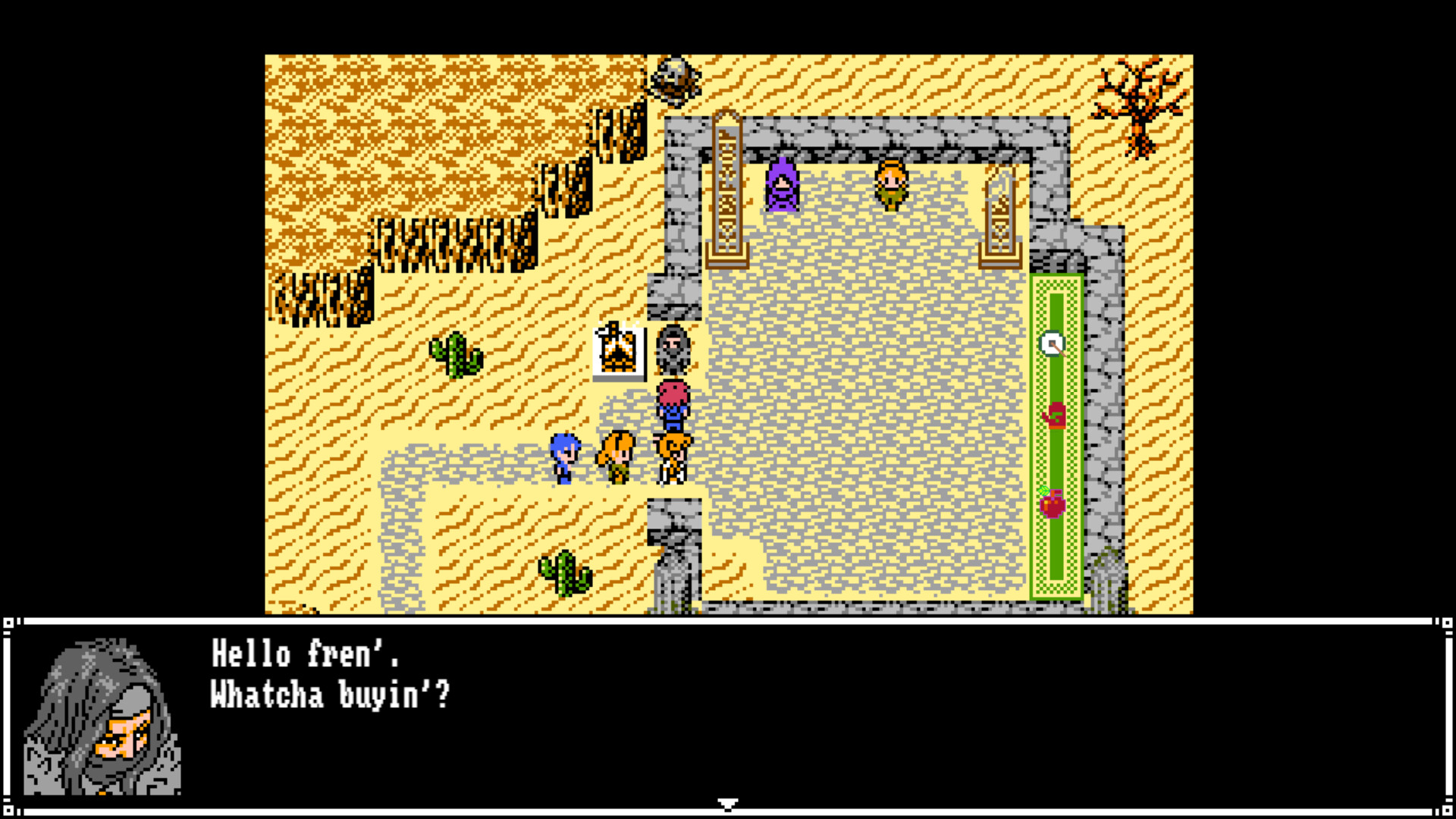 遊戲地圖探索畫面，玩家需要在不同路徑中做出選擇