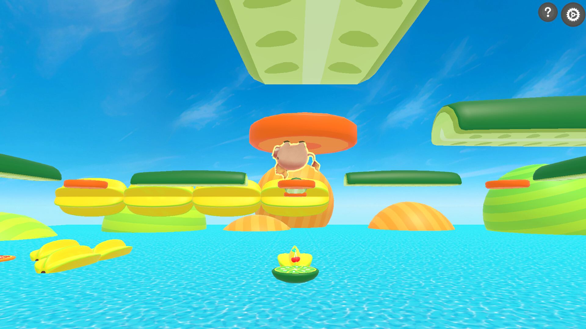 遊戲通關後的慶祝畫面或是獲得漿果的快樂瞬間