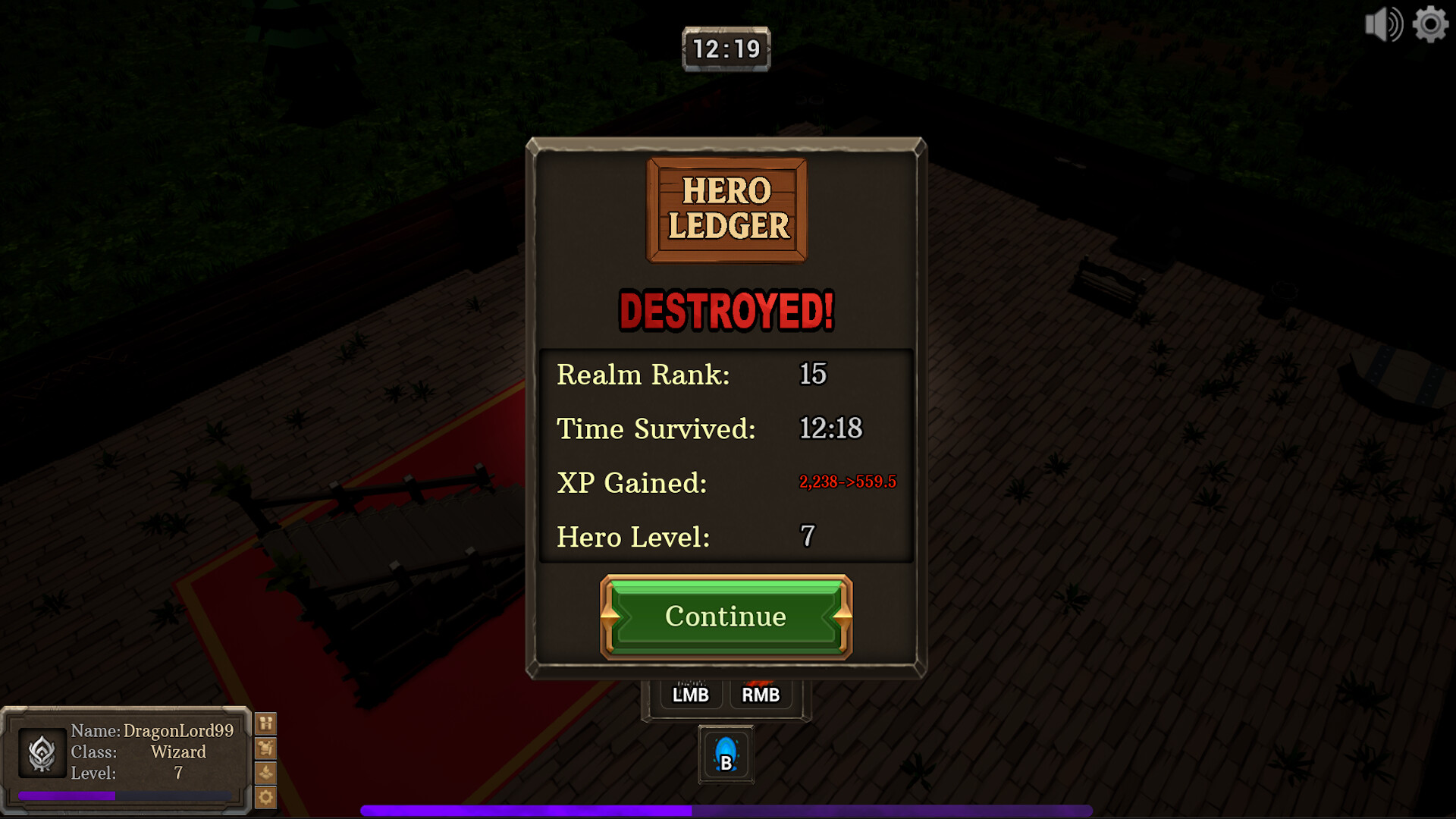 遊戲中的物品欄與角色狀態介面