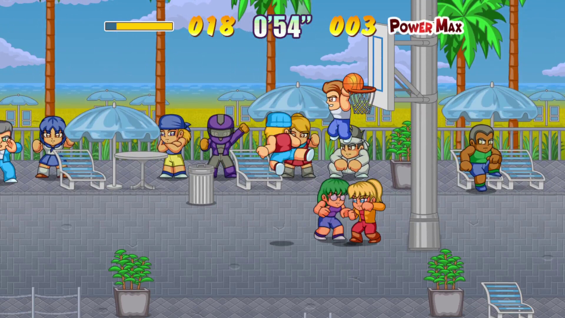 角色施展特殊技能灌籃