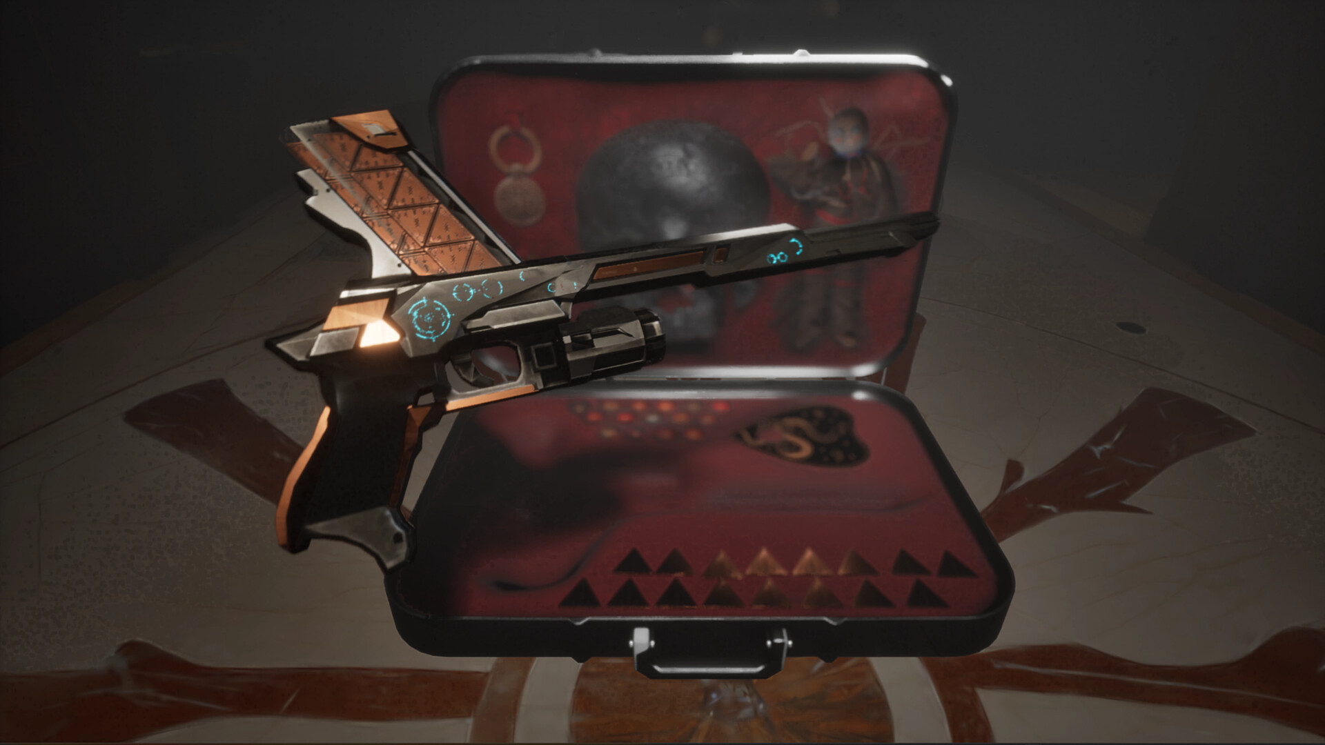 充滿神秘氛圍的室內場景