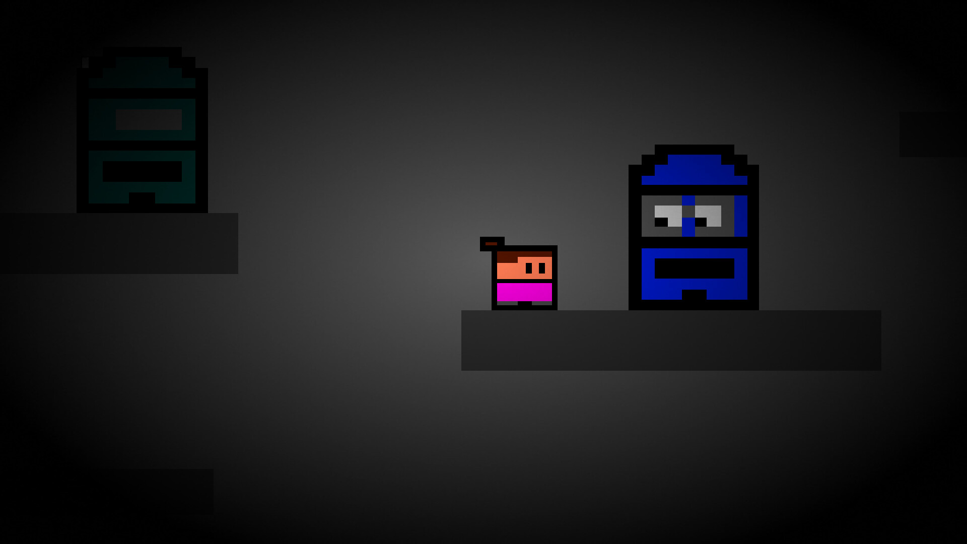 遊戲截圖：詭異的吉祥物特寫，色彩鮮豔卻令人感到極度不適