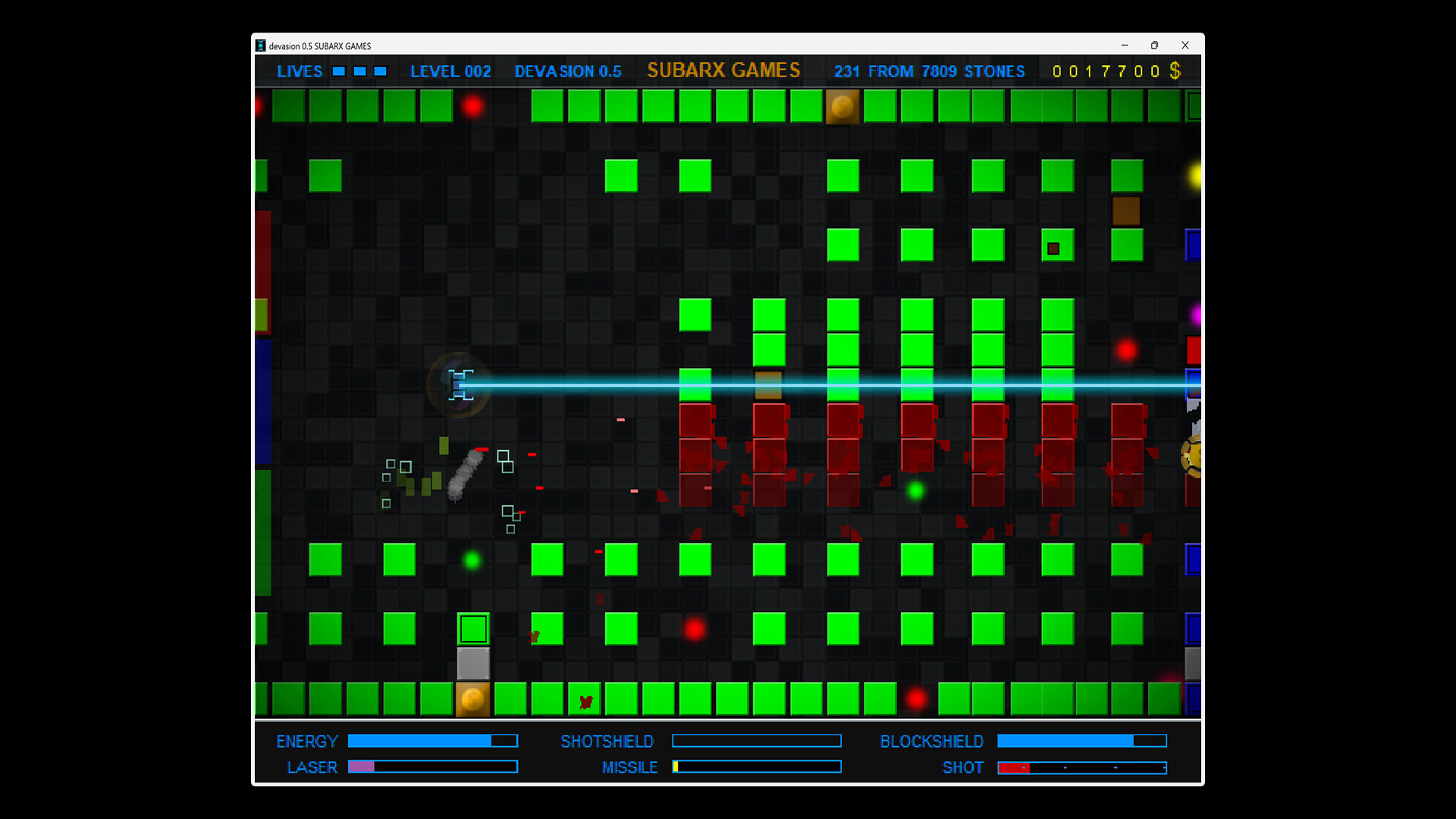 遊戲中的爆炸效果和複雜的岩石佈局。
