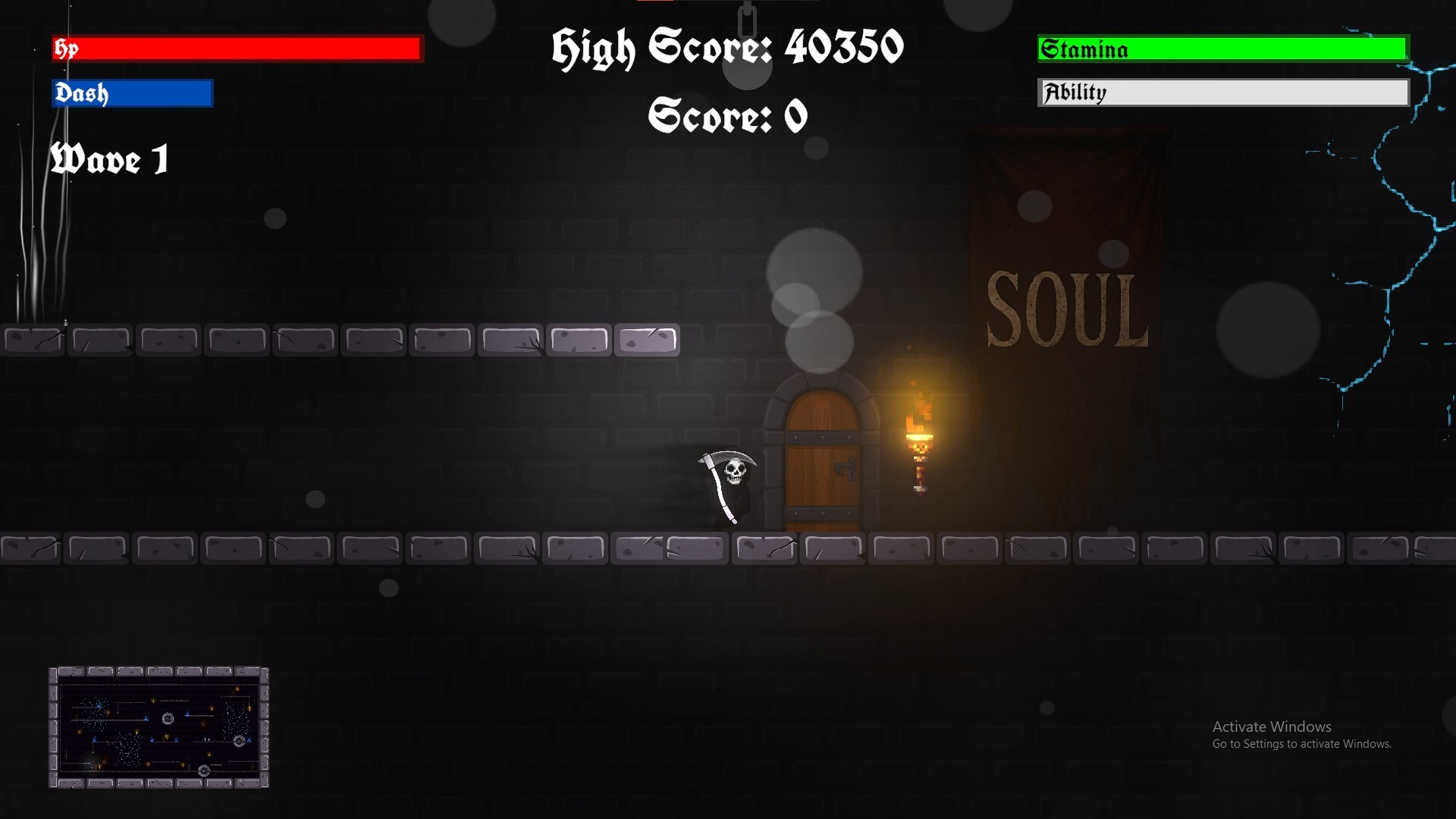 BOSS戰或強敵對峙畫面，展現遊戲的高難度挑戰