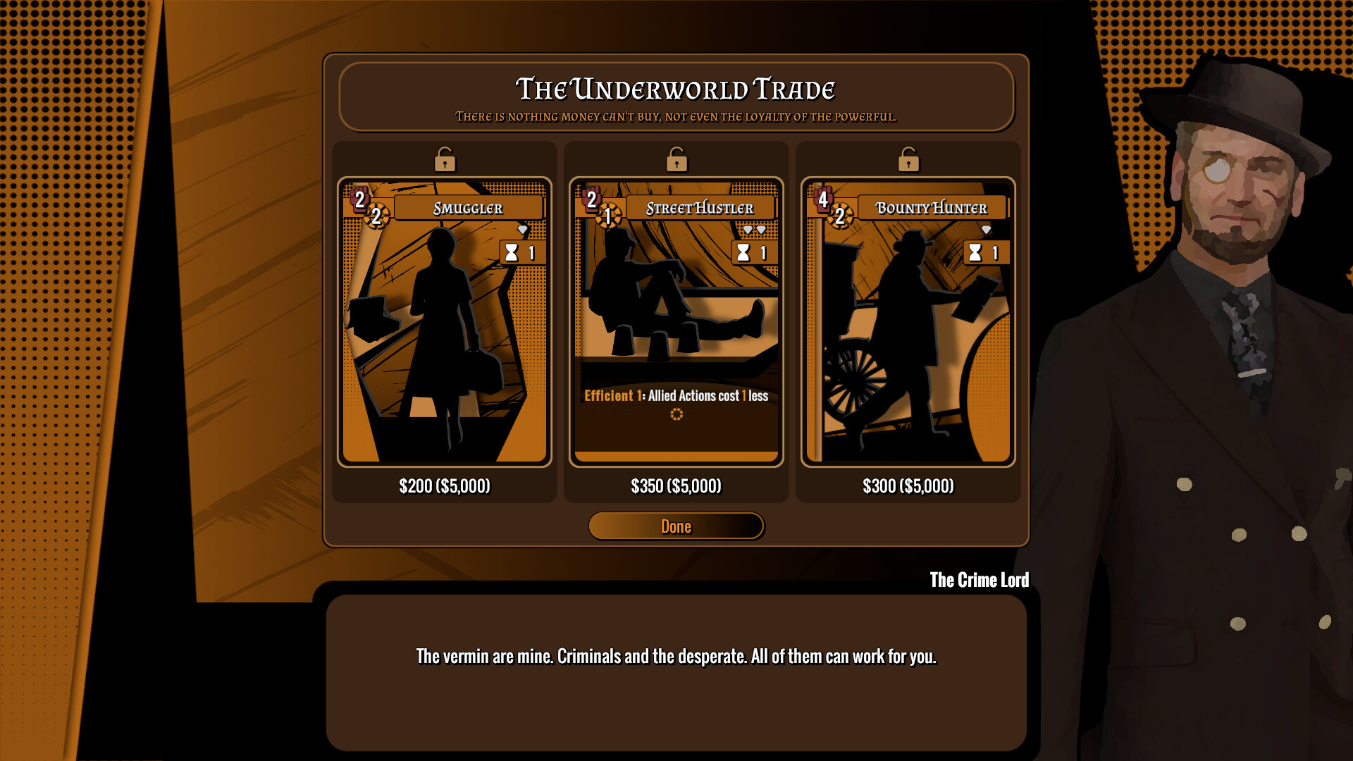 遊戲中的升級介面，玩家可以選擇不同的科技樹路線來強化印刷廠。