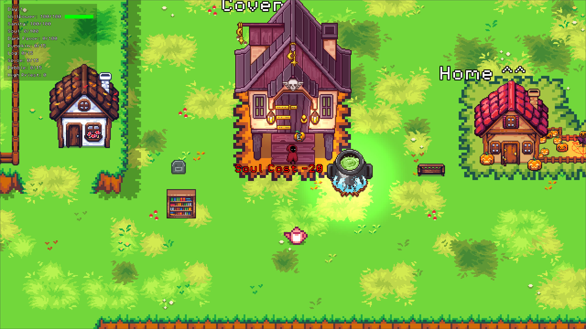 遊戲初期資源採集畫面