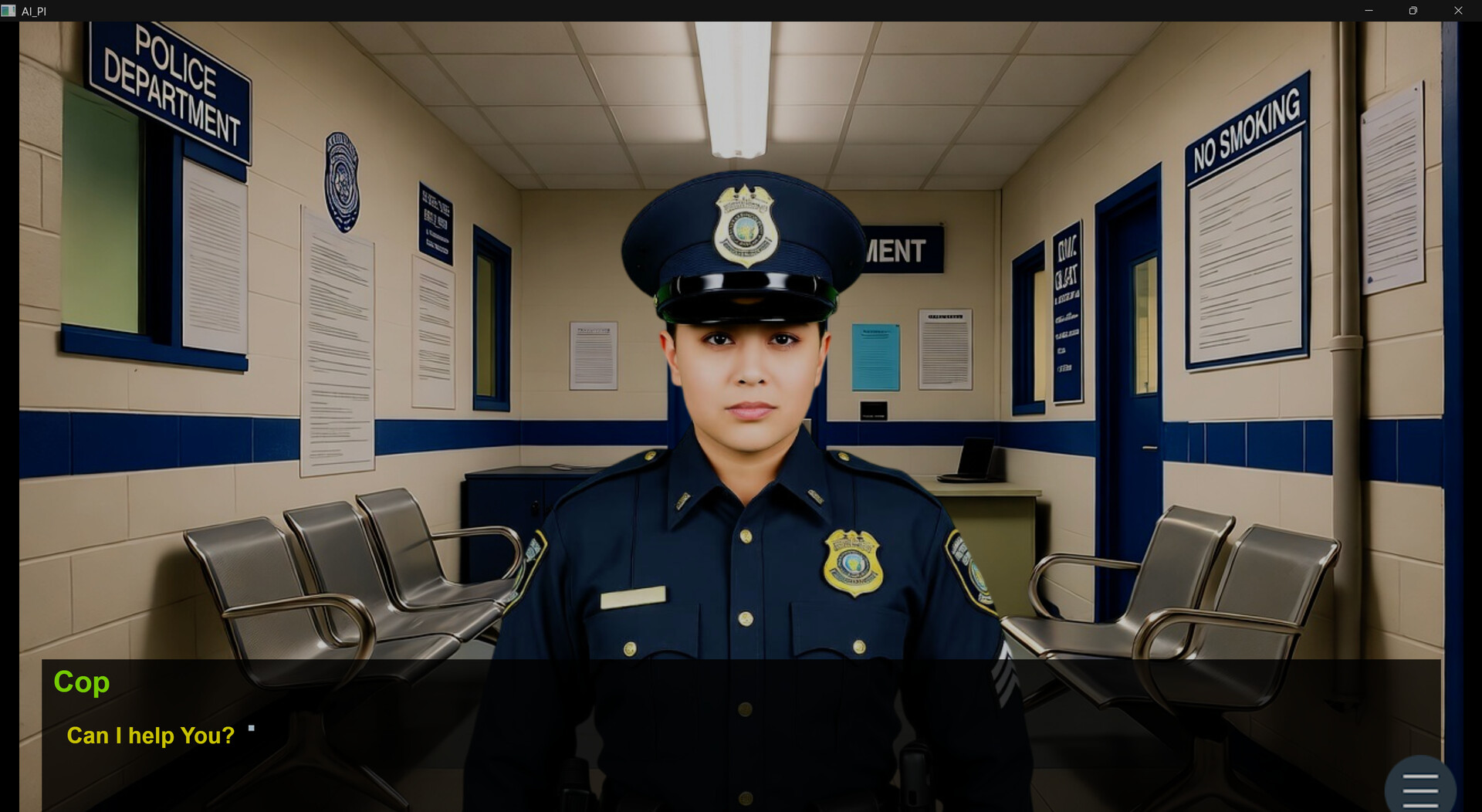 遊戲中的調查場景，玩家需要從畫面中尋找線索