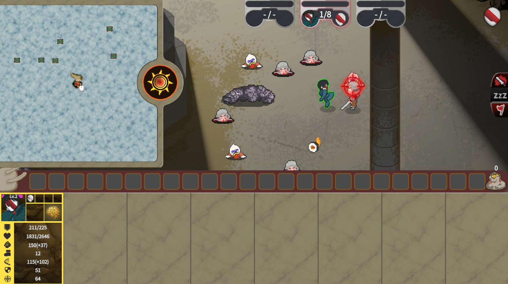 Take off a mask 遊戲截圖：隊伍管理