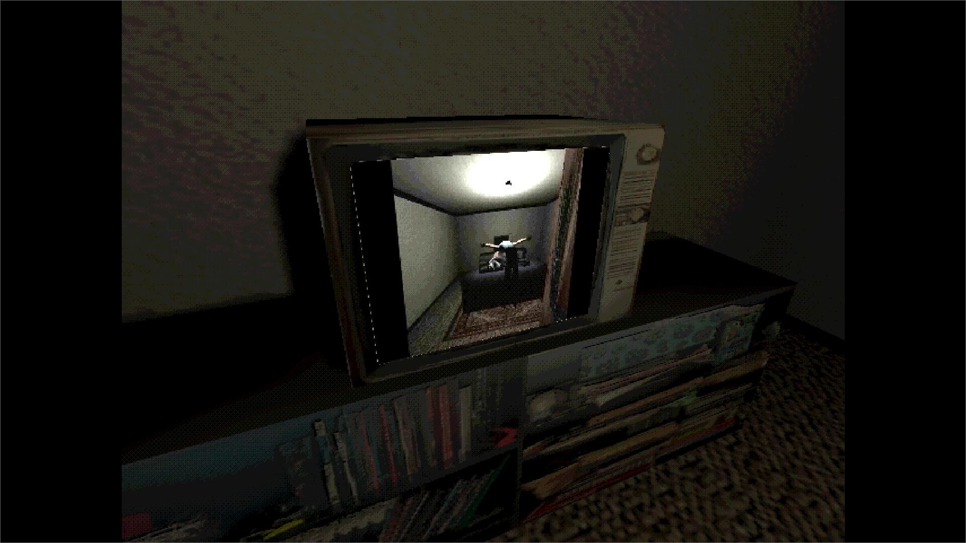 遊戲截圖，充滿懸疑感的場景佈置