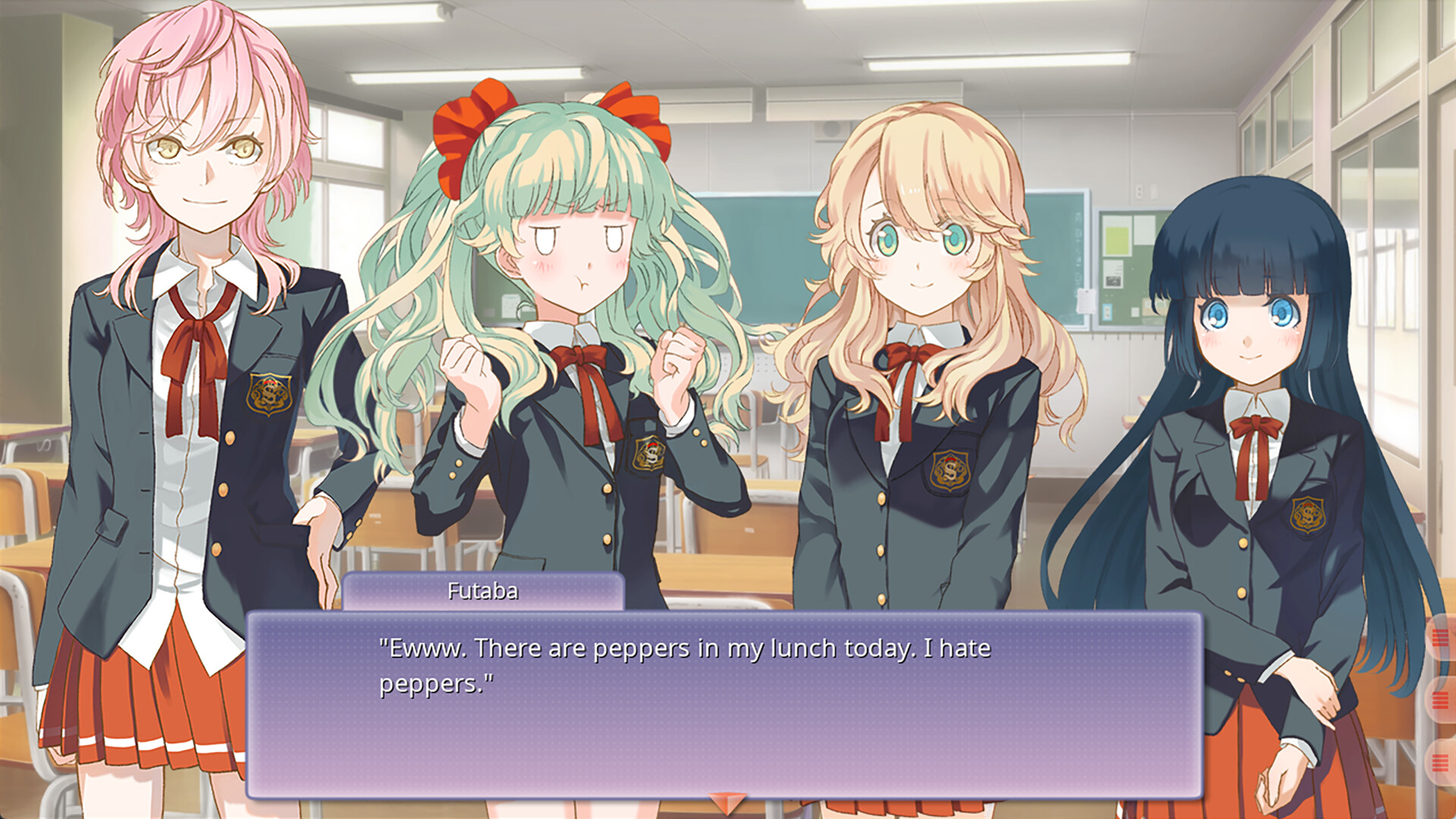 遊戲實機畫面截圖，展現了高品質的角色立繪與對話框設計。