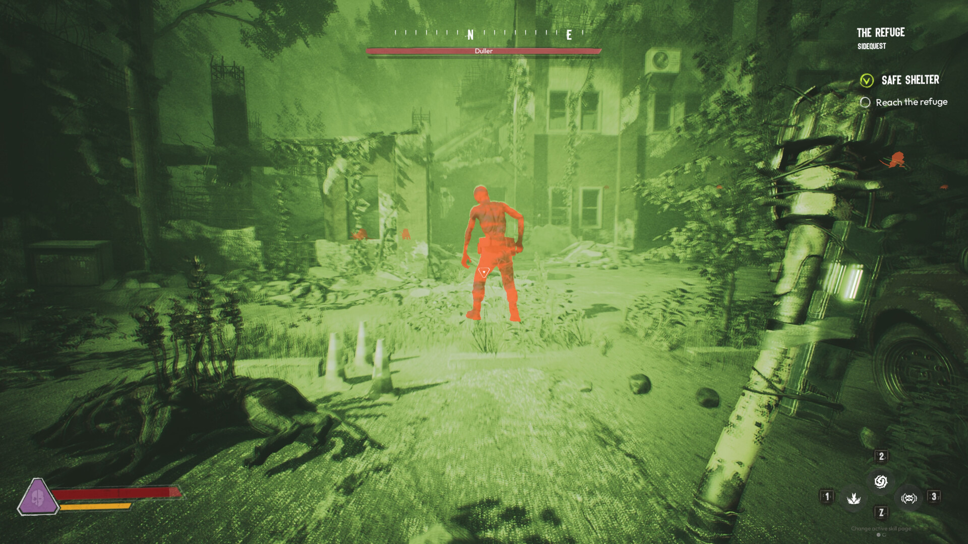 使用弓箭與變異生物戰鬥