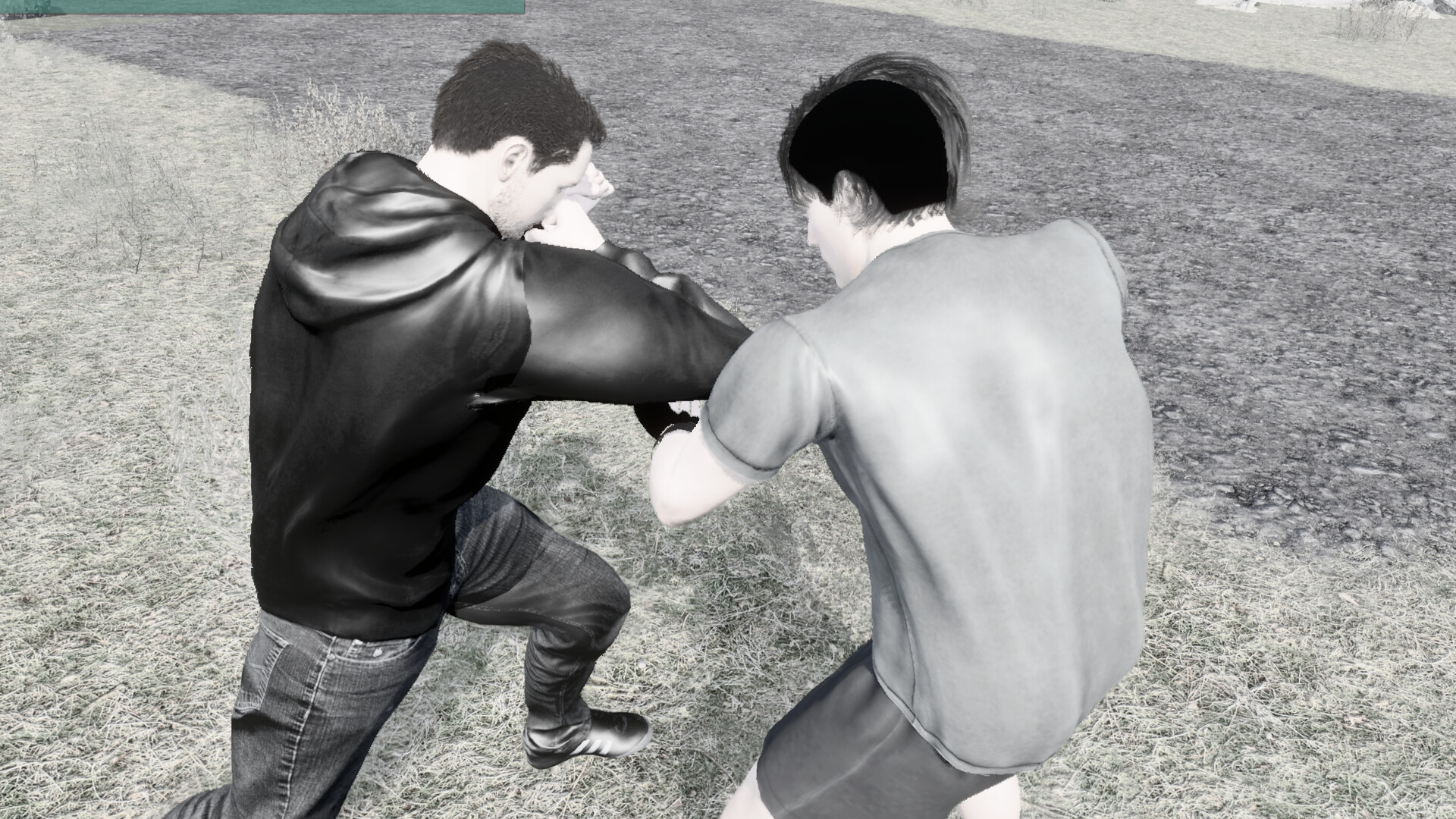 使用無人機視角俯瞰詭譎的遊戲場景