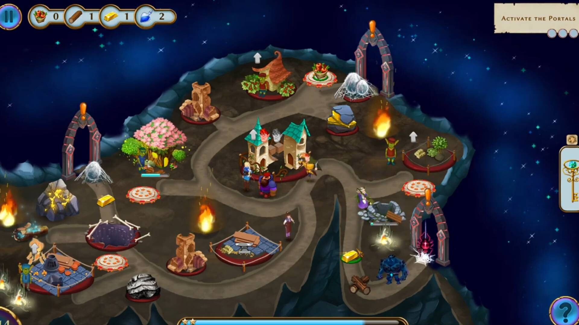 遊戲場景展示：精美的奇幻風格地圖與關卡設計