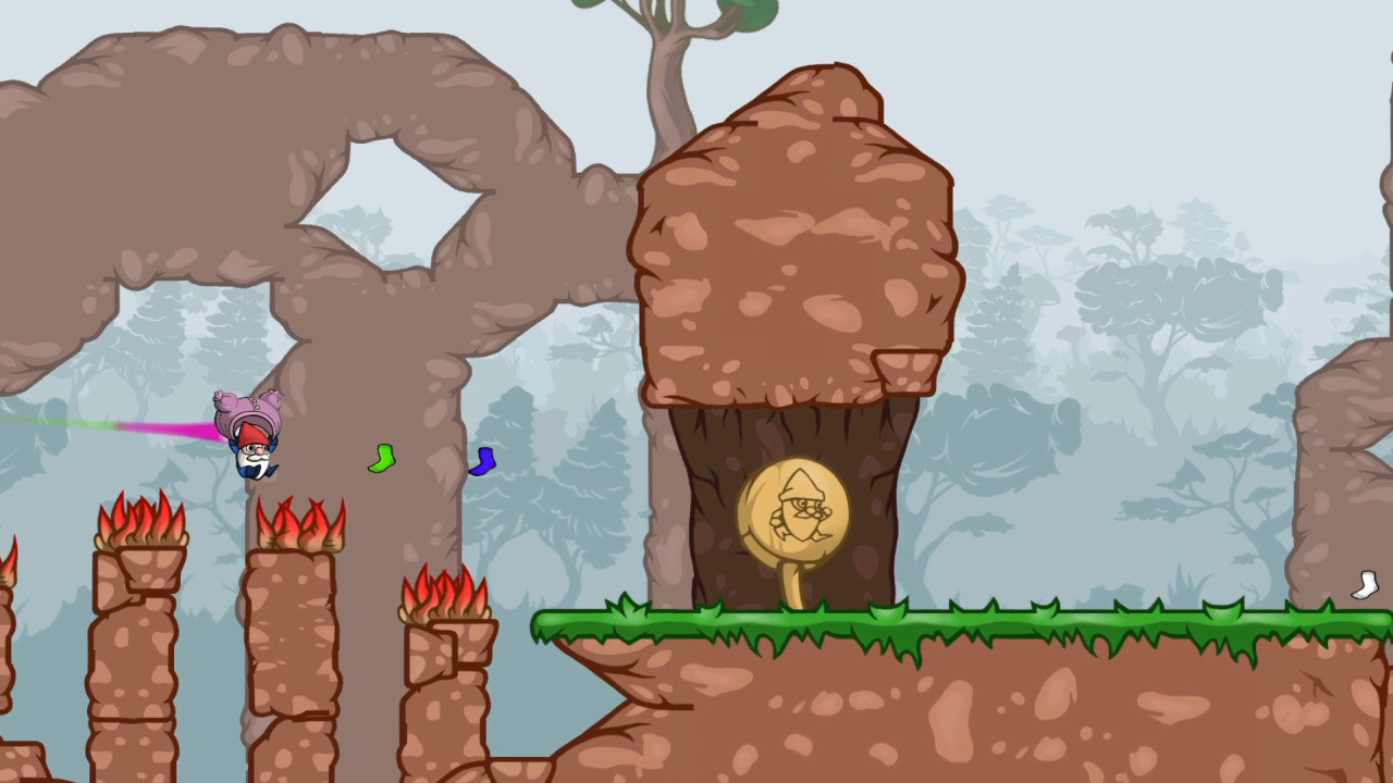 地精正在使用特殊能力穿越障礙，背景是細緻的森林場景