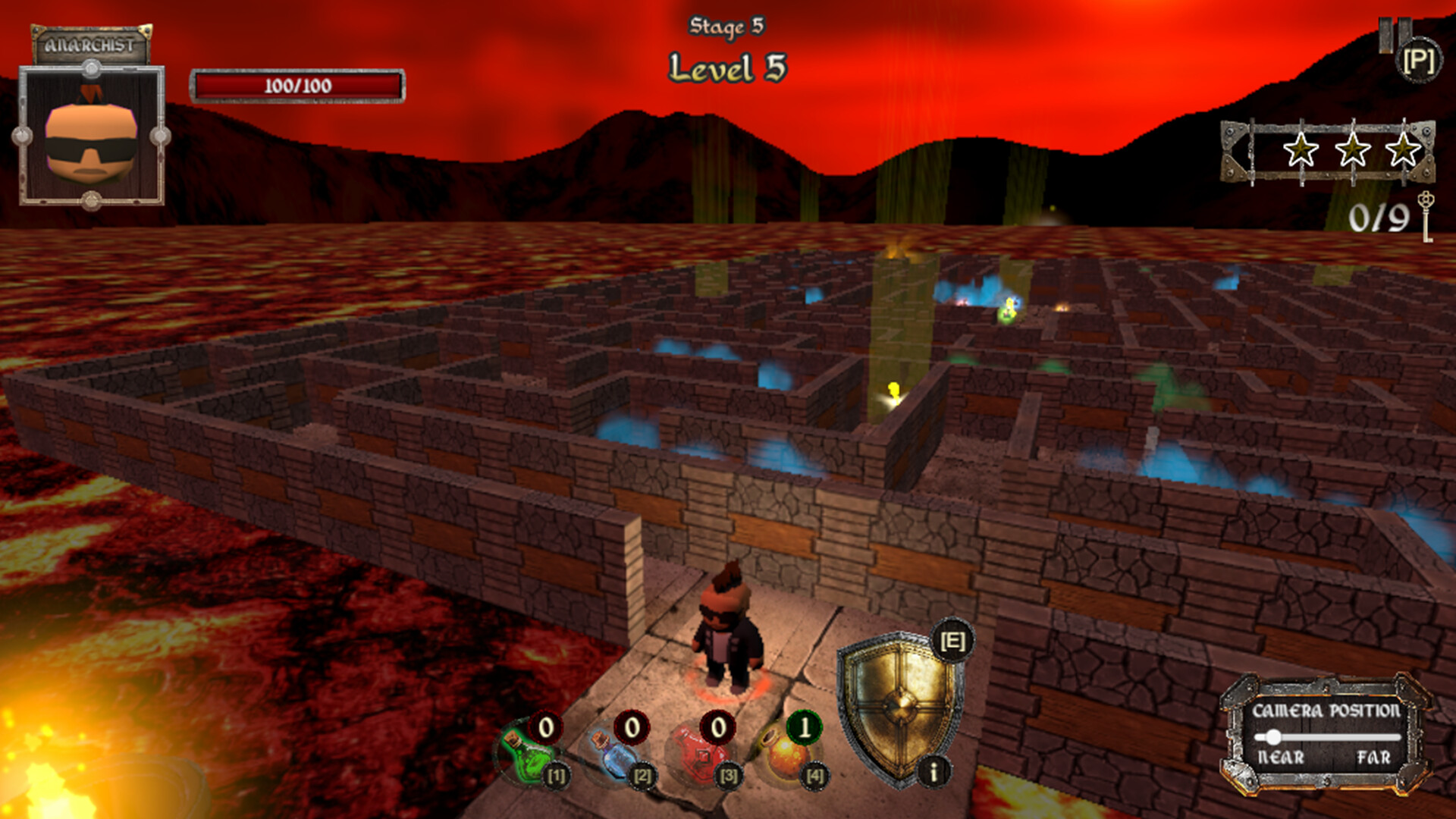 充滿危險機關的地牢環境