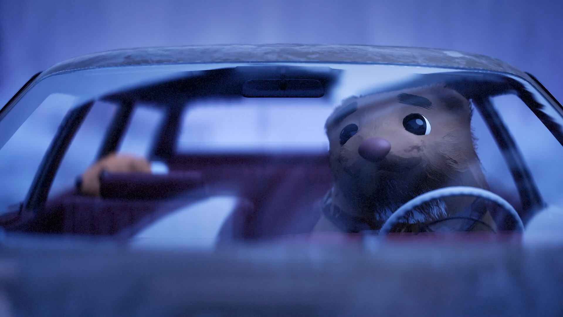 另一個角度的小鎮場景,展示了豐富的場景細節與光影層次