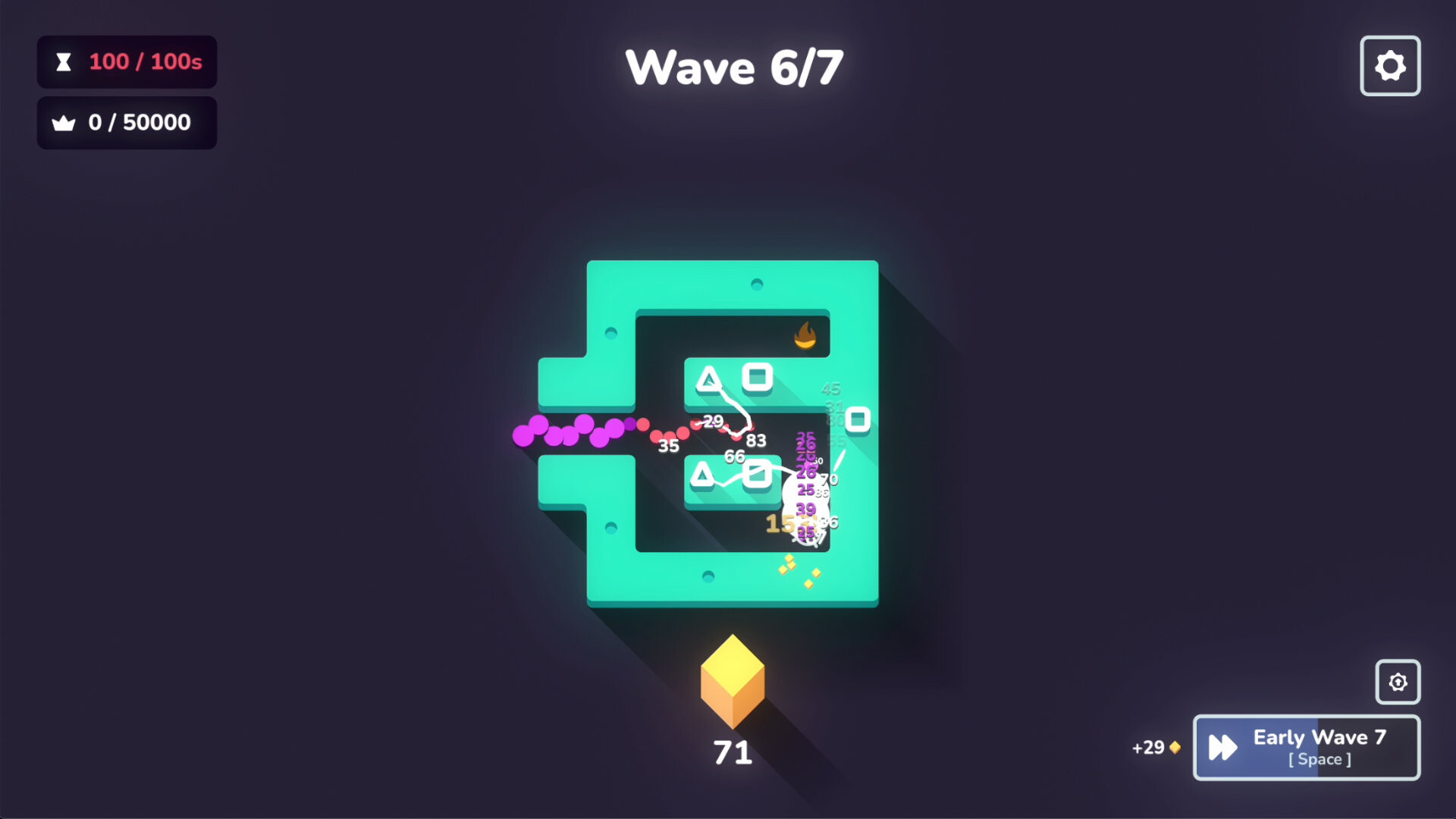 後期遊戲畫面，密集的彈幕與特效展示