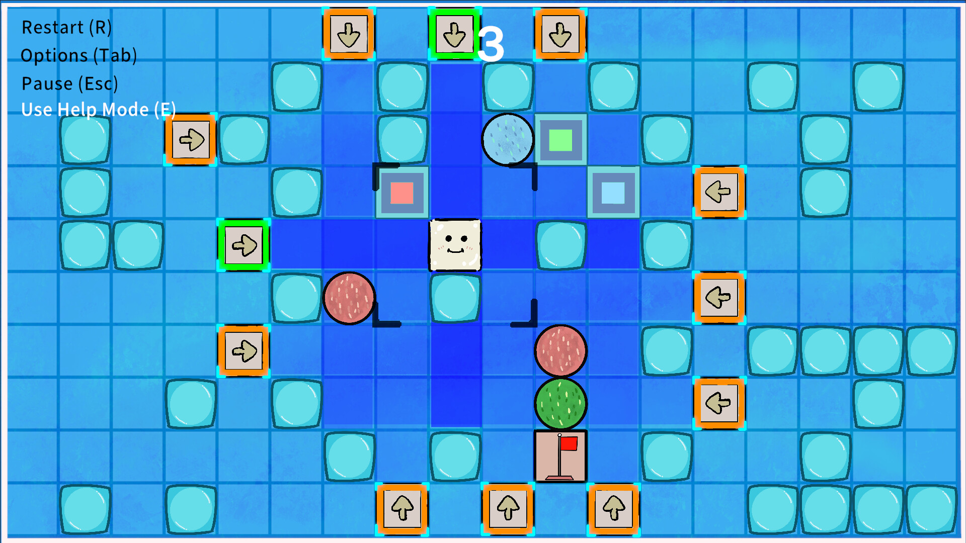 色彩豐富的關卡結算或劇情畫面，帶有神秘的實驗室氛圍