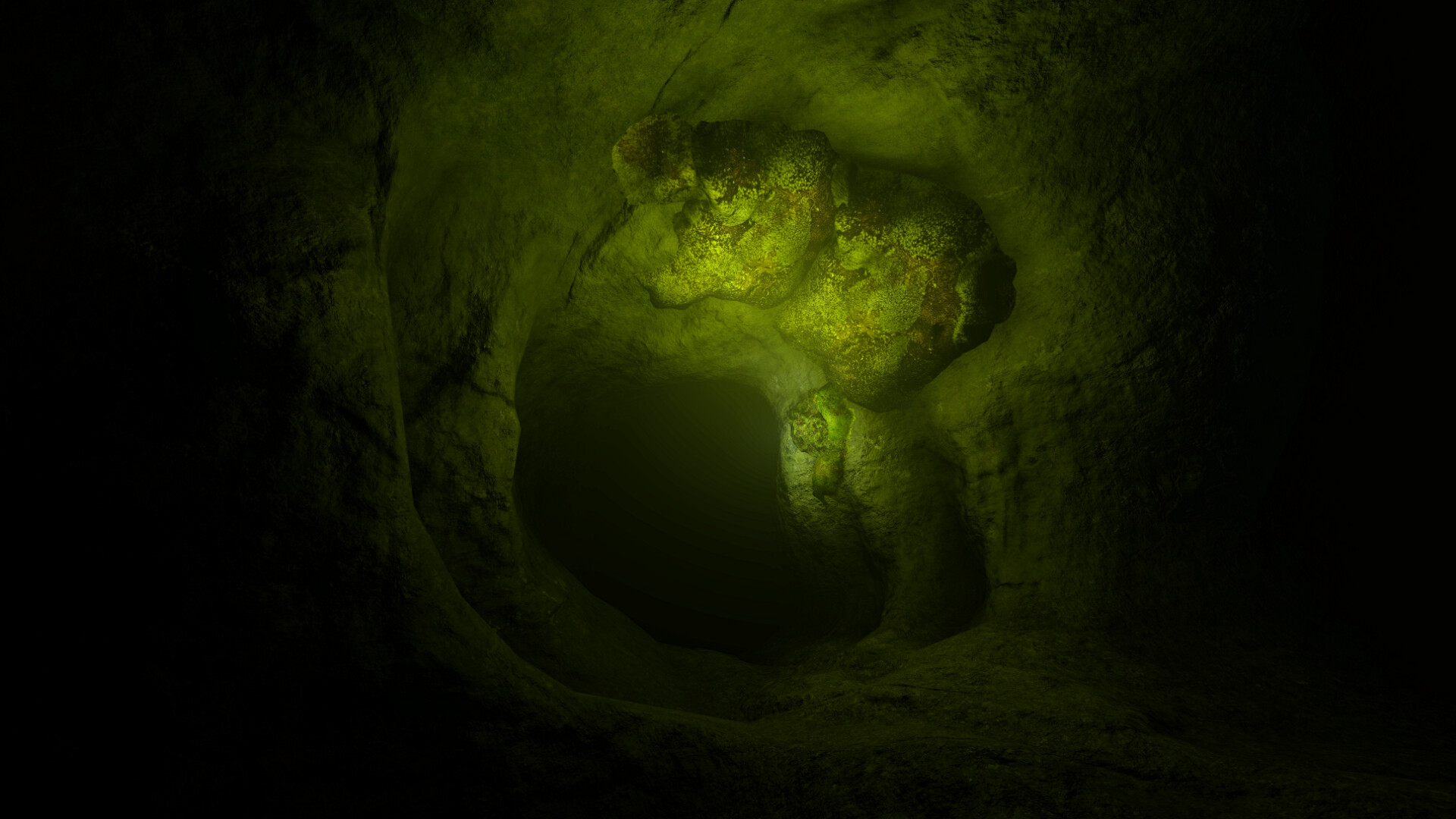 利用冰鎬與其他工具輔助，在險惡的洞穴地形中前進。