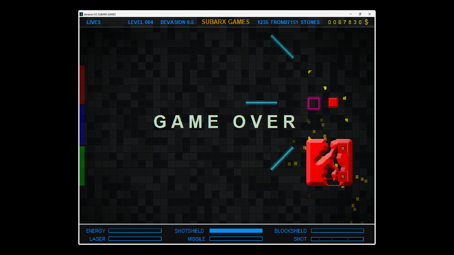 飛船在狹窄的通道中穿行。