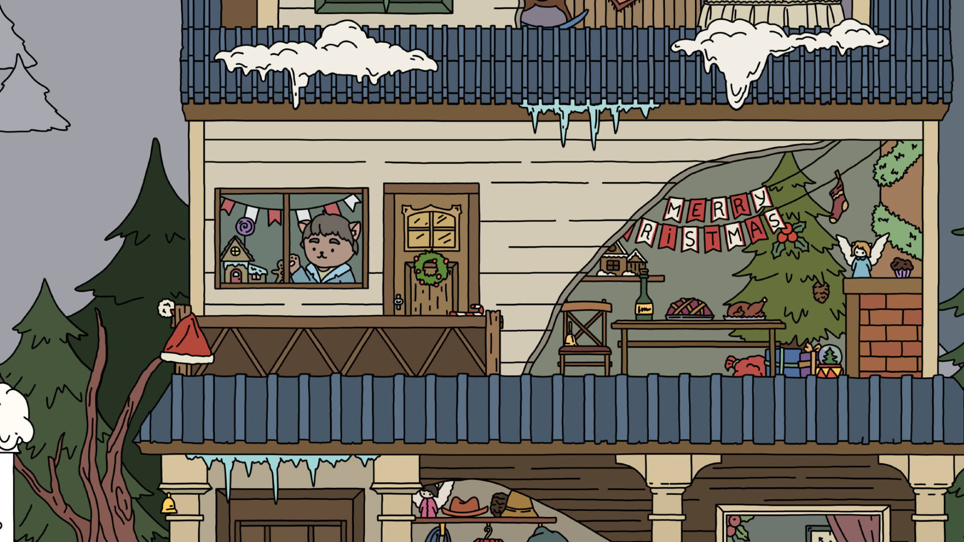 近距離觀察遊戲中的可愛角色與建築