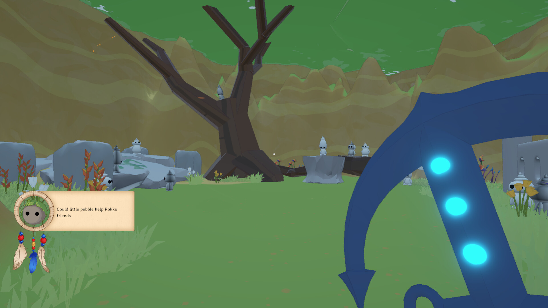 Skybound 遊戲截圖：浮空島嶼場景