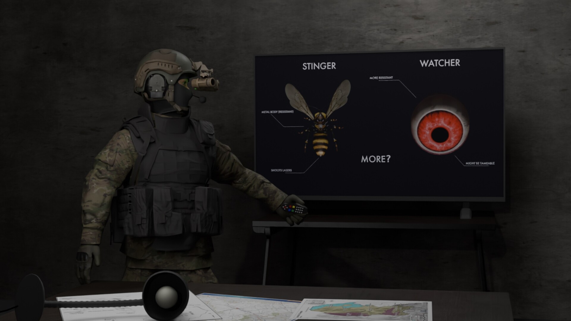 充滿科技感的戰機與敵方母艦