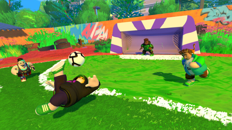 充滿藝術風格的遊戲場景圖