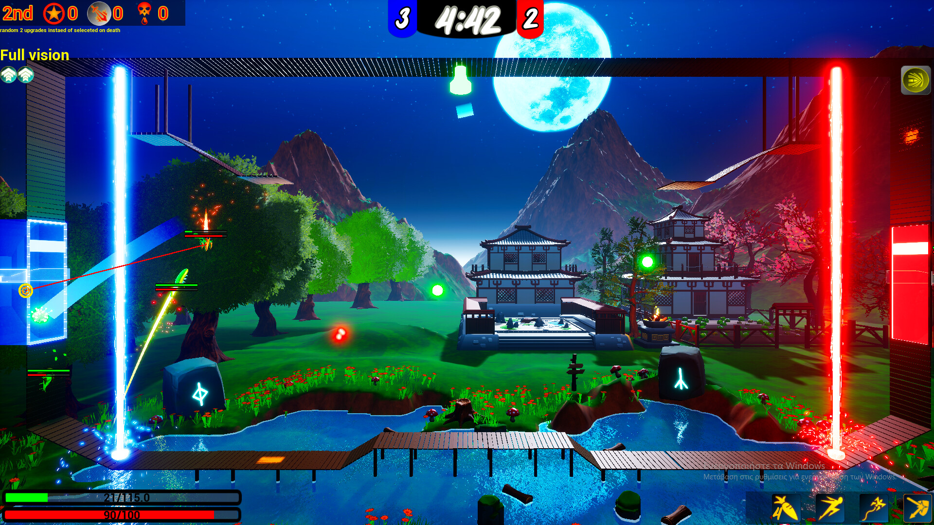 遊戲場景截圖,展現了2.5D的視角與多樣化的地形