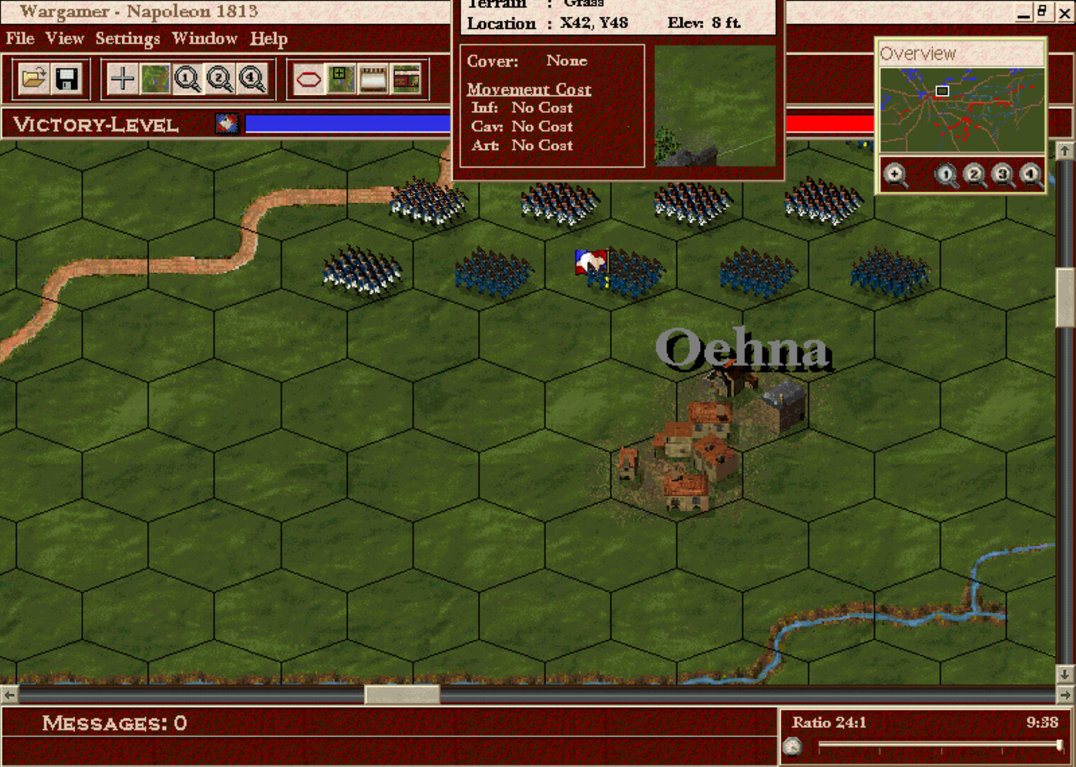 遊戲實機畫面展示戰略地圖與部隊調度