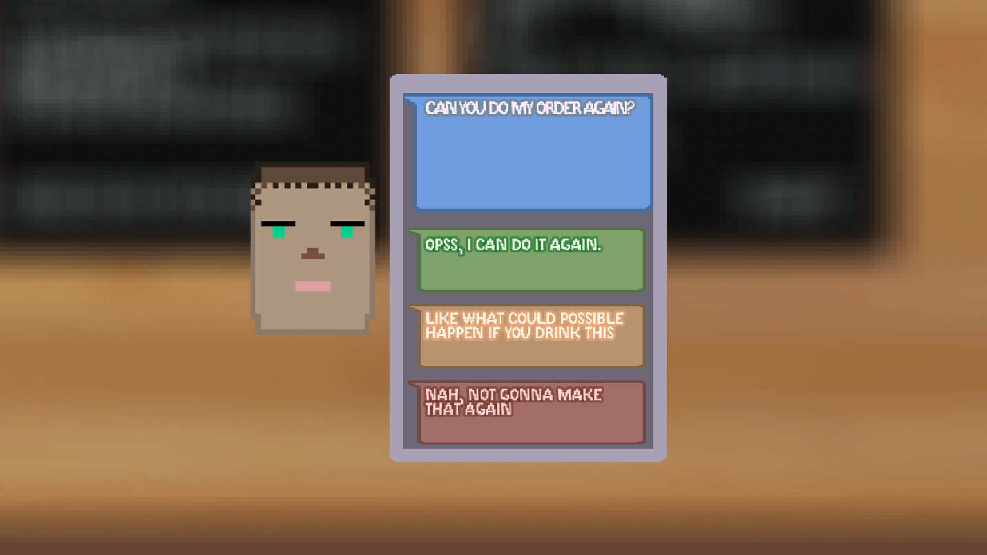 《I am barista》遊戲實機畫面：豐富的原料與操作檯