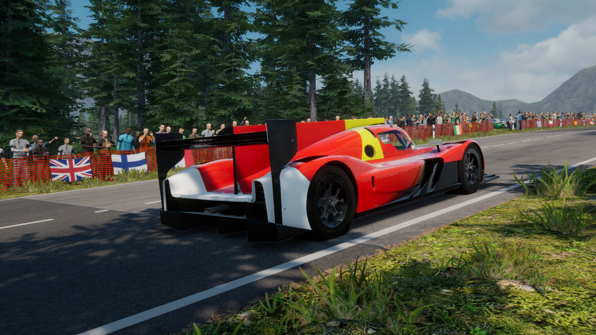 細緻的車輛模型與賽道光影效果