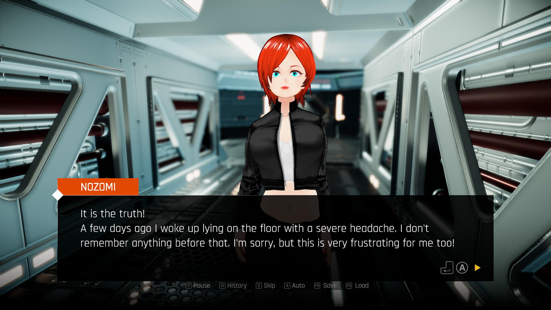 Ahhnalog 112 遊戲截圖 - 主角與女角互動