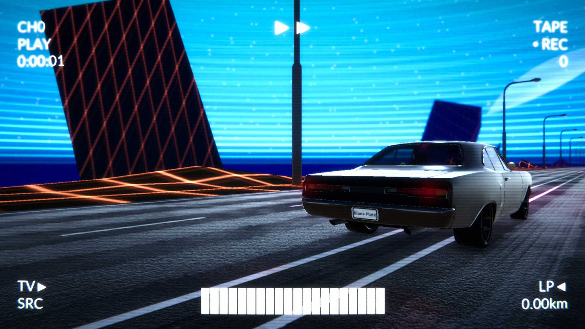 高速行駛中的視覺模糊效果，增強了速度感與沉浸感。