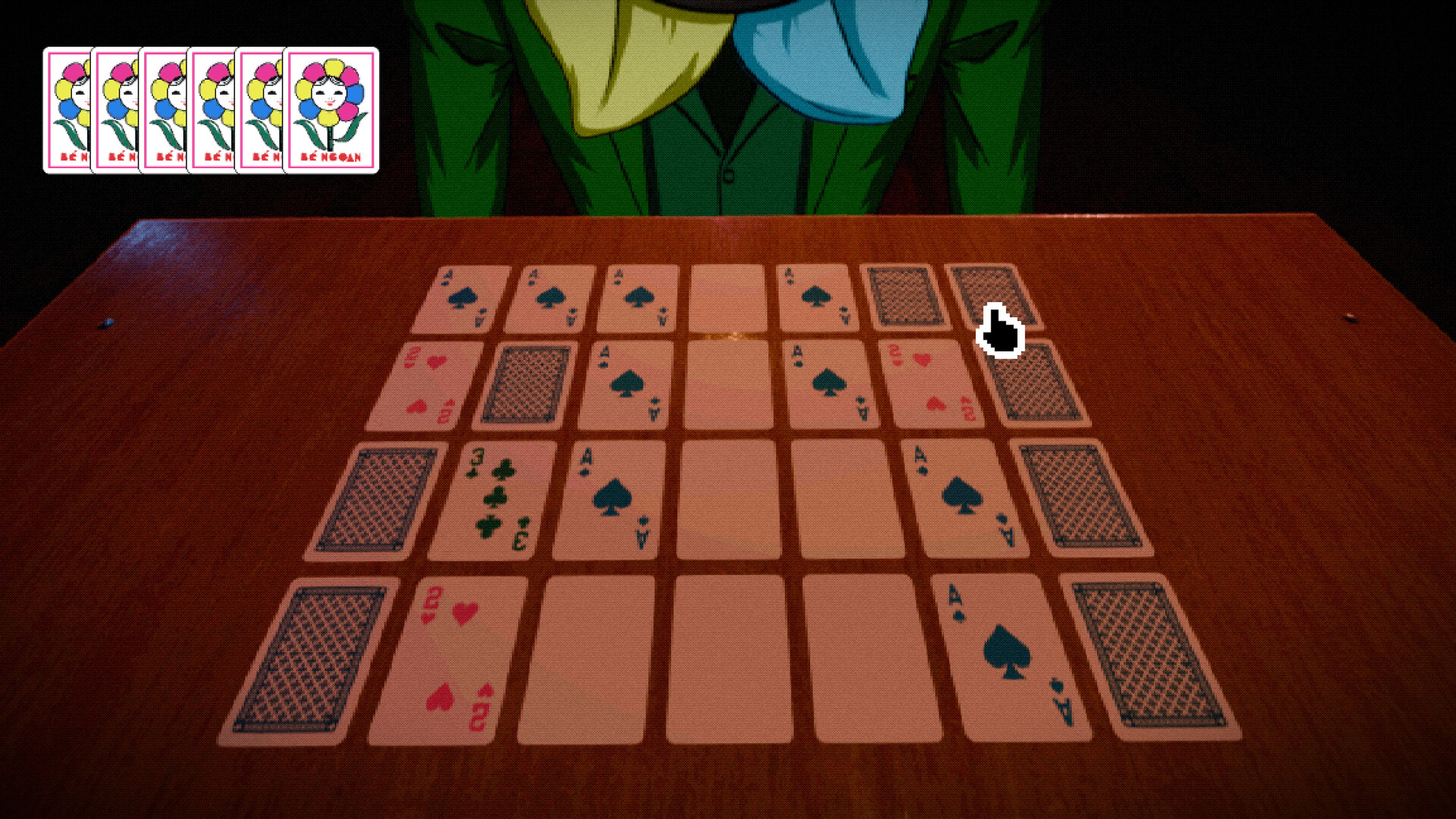 遊戲中的解謎介面，充滿了懷舊的 UI 設計