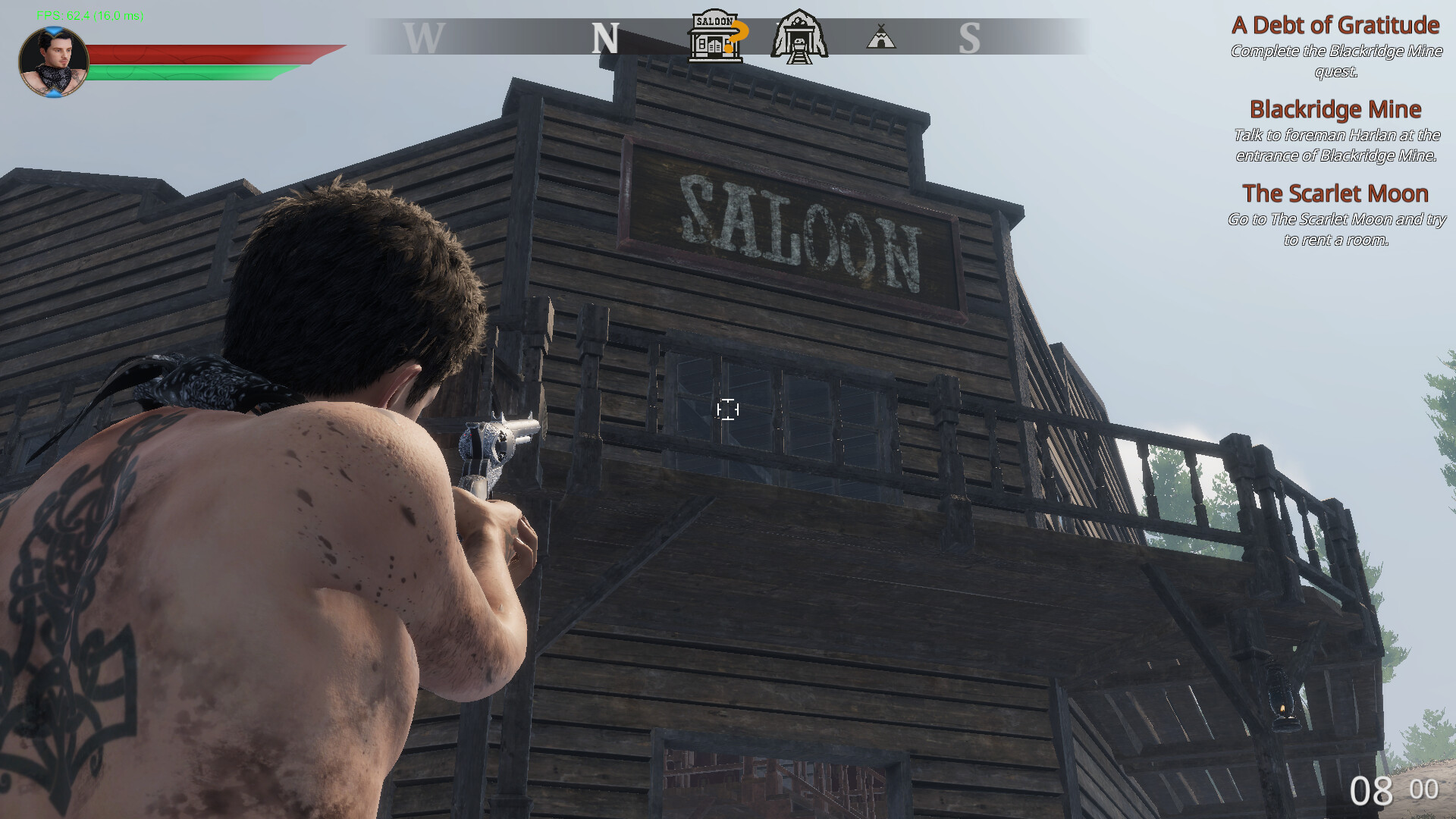 玩家騎馬穿越森林的場景，光線穿過樹梢投射在地面，展現了極佳的視覺層次。