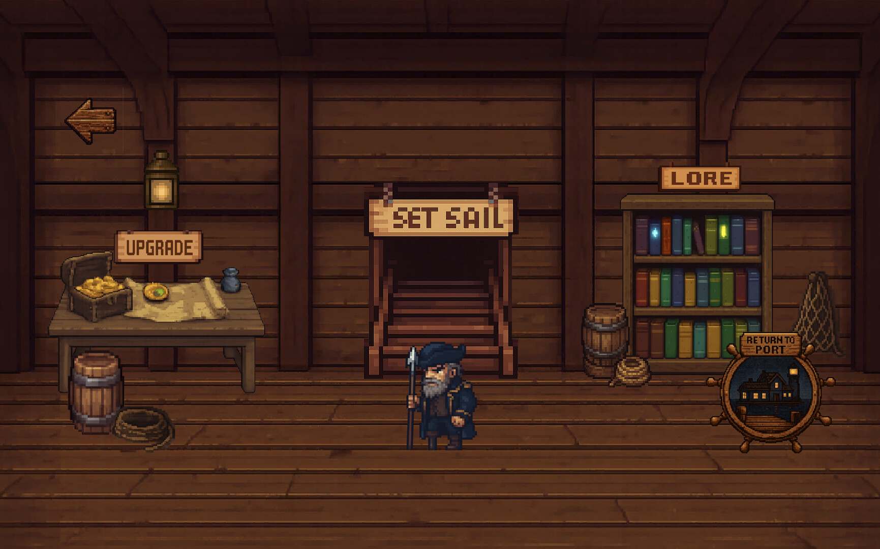 船艦升級與技能選擇介面