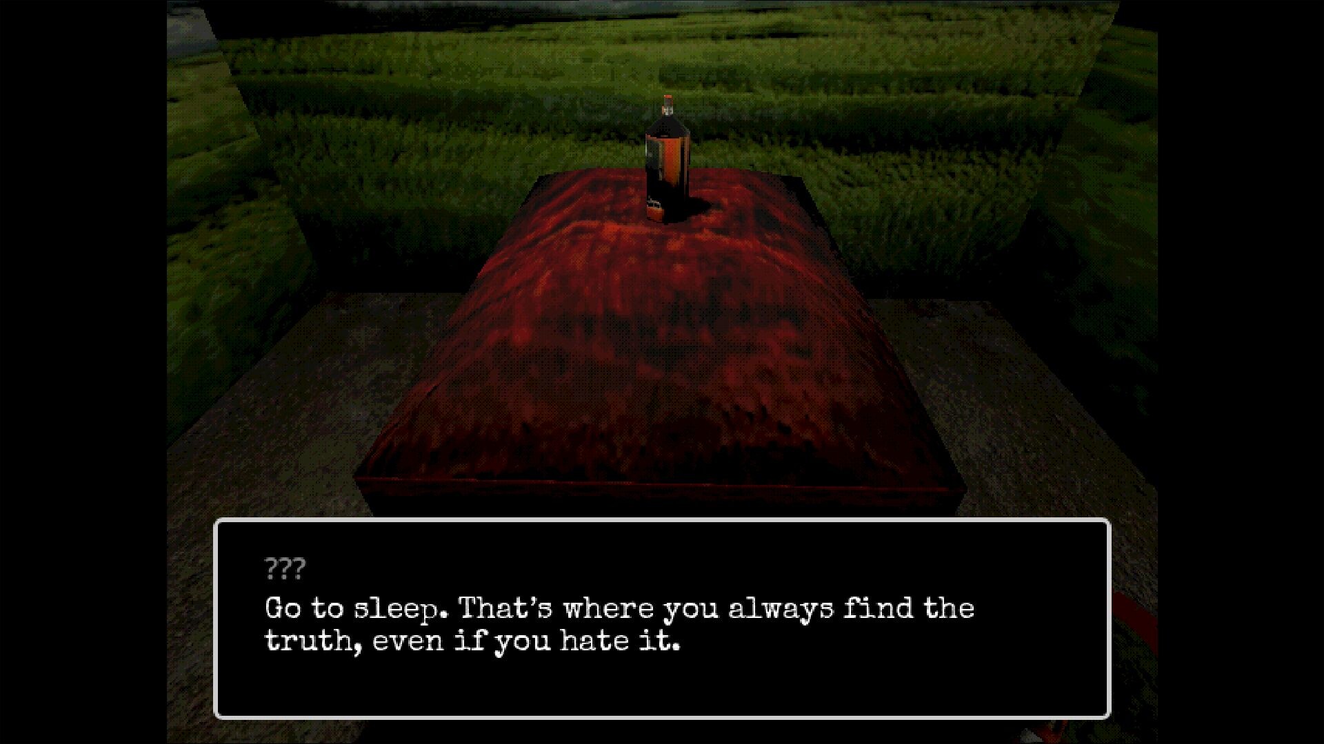 遊戲截圖，具有象徵意義的畫面構圖