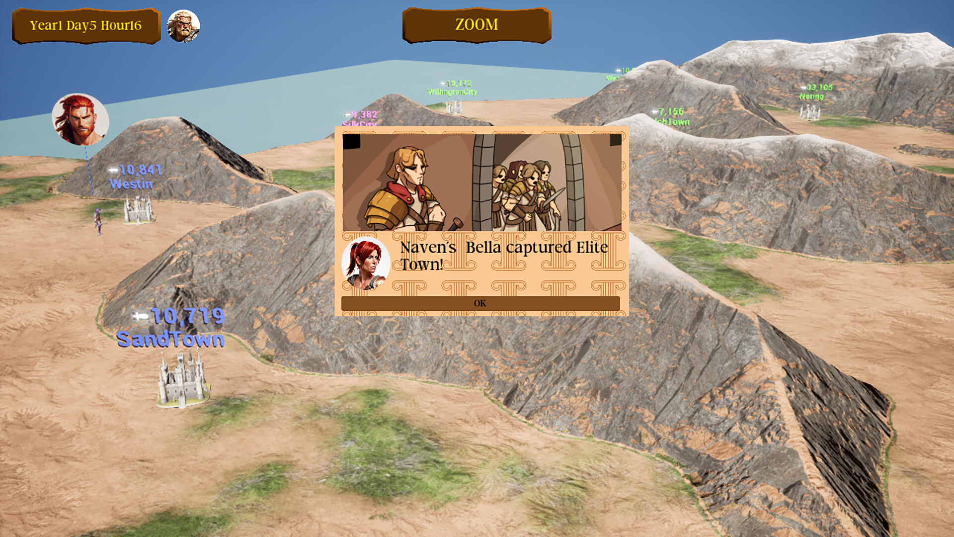 大地圖模式，玩家可以宏觀調控軍隊移動與領土擴張。