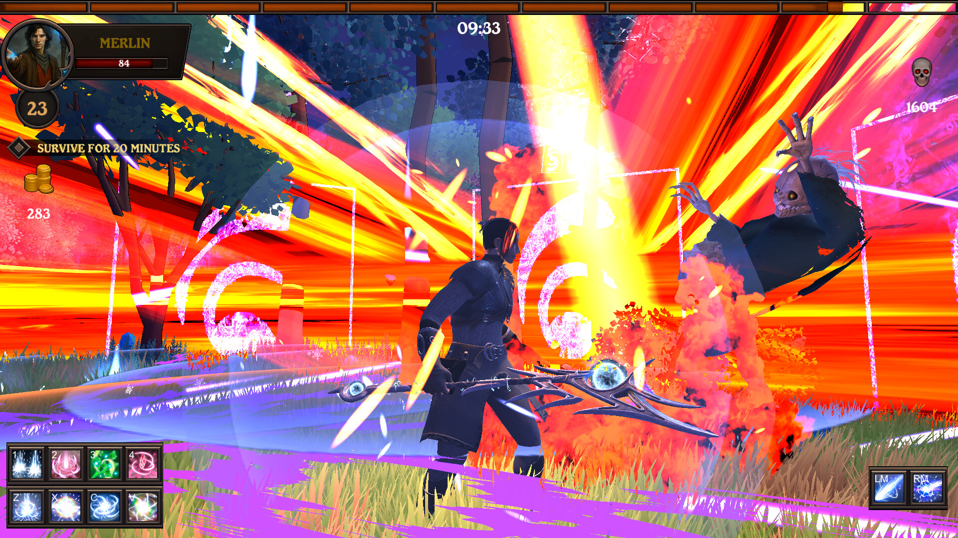 遊戲中升級時的卡牌選擇介面