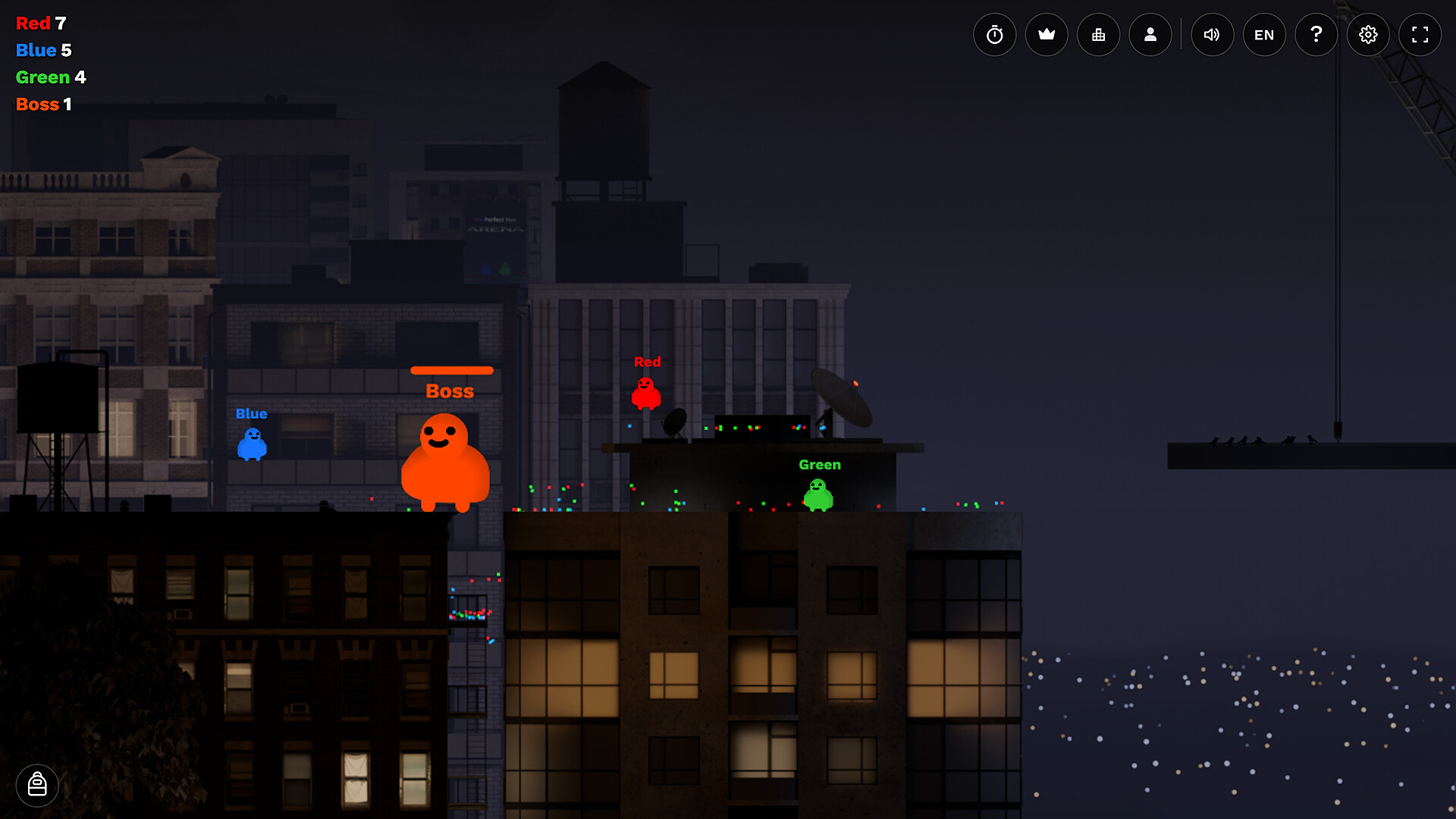 角色在充滿未來感的場景中移動,背景呈現出獨特的色調